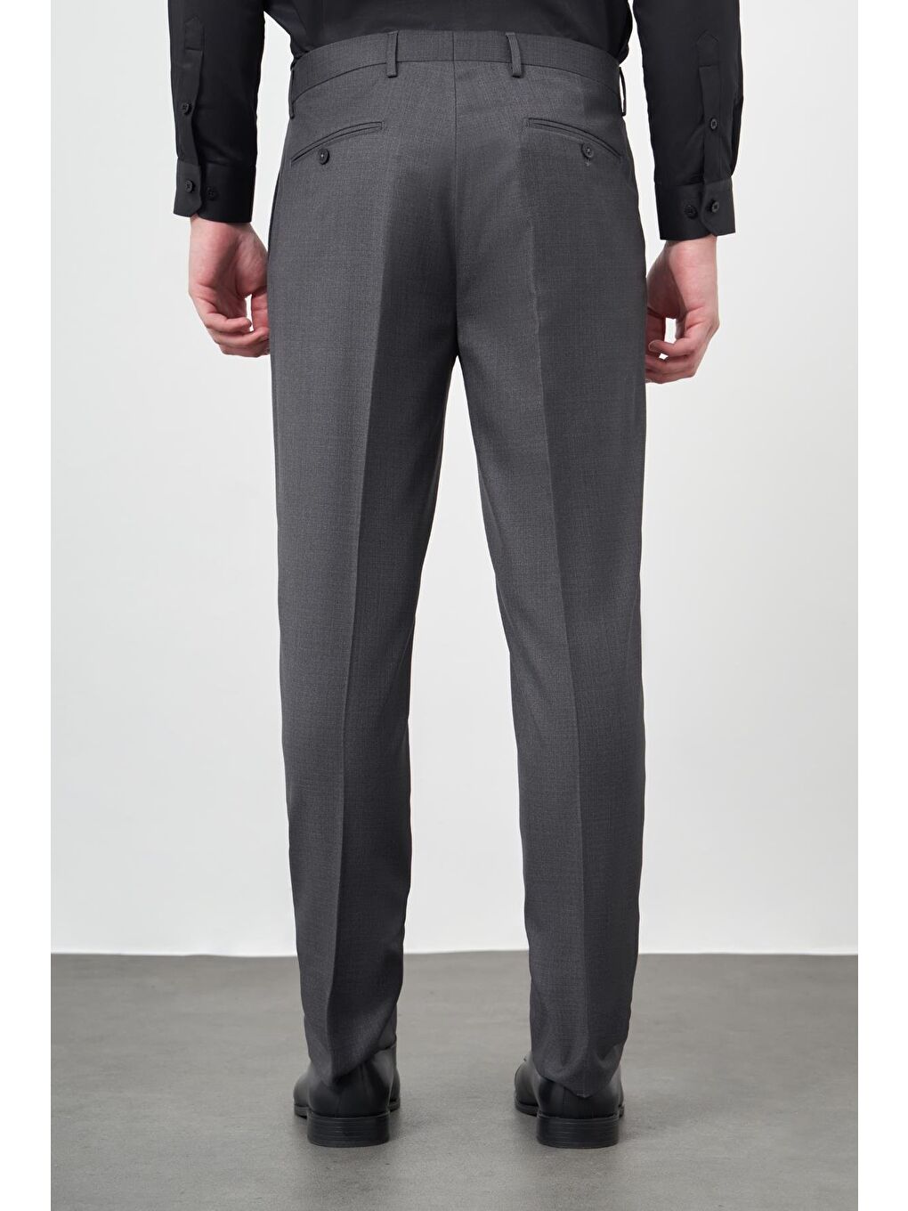 Gri Füme Yandan Cepli Comfort Fit Classic Erkek Pantolon 1003245157-4