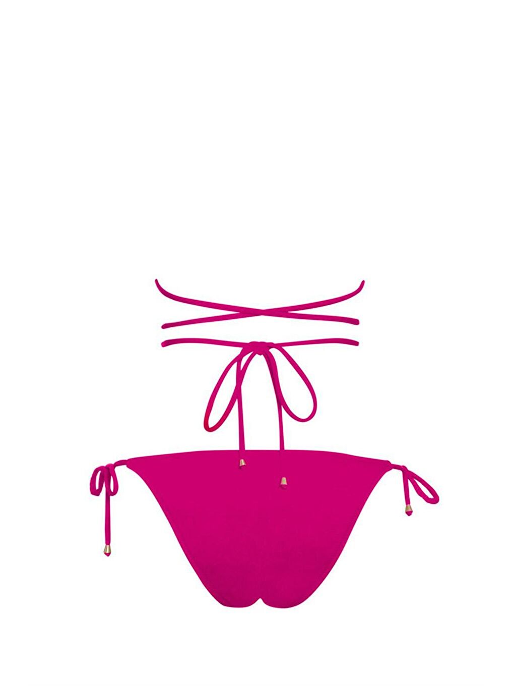 SAILOR moda Fuşya Üçgen İpli Bikini Takım - 1