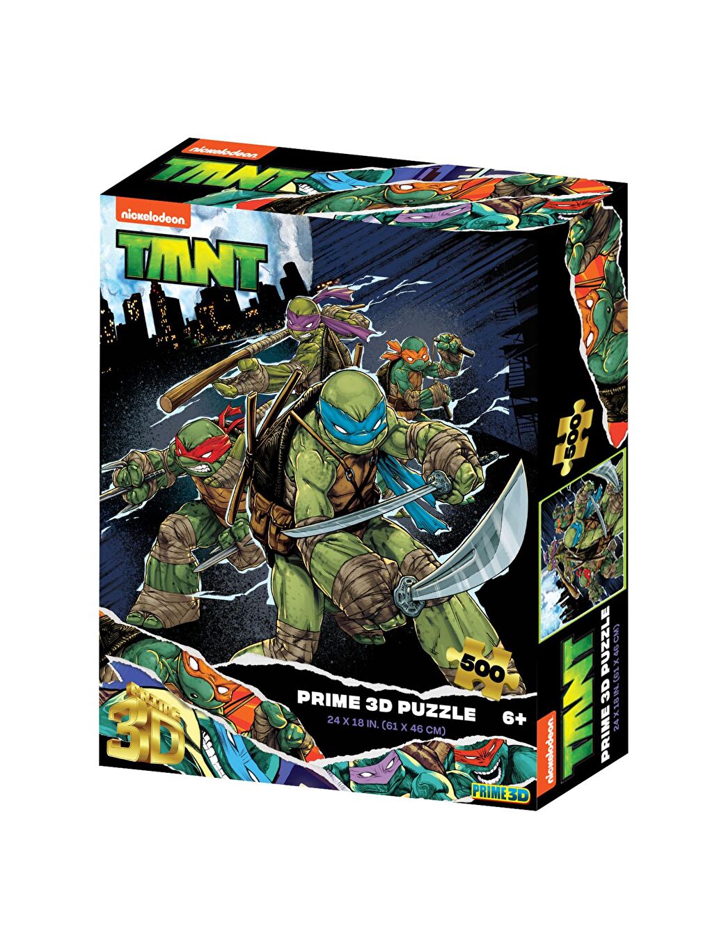 Prime 3D Ninja Kaplumbağalar 500 Parça Yetişkin Puzzle 32721