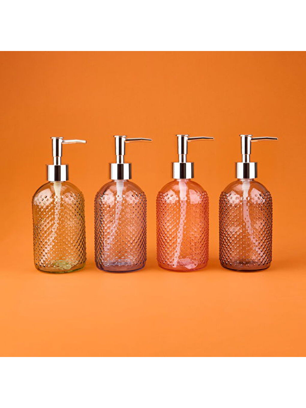 Karışık MNB03673 Cam Sıvı Sabunluk - Asorti - 20 cm-3