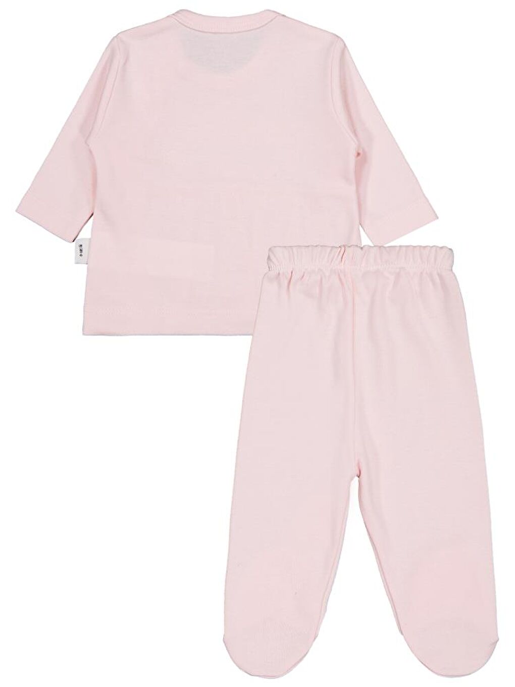 Pembe Baby Fırfır Tüllü Zıbın Takımları - Pudra 0-1 Ay-1