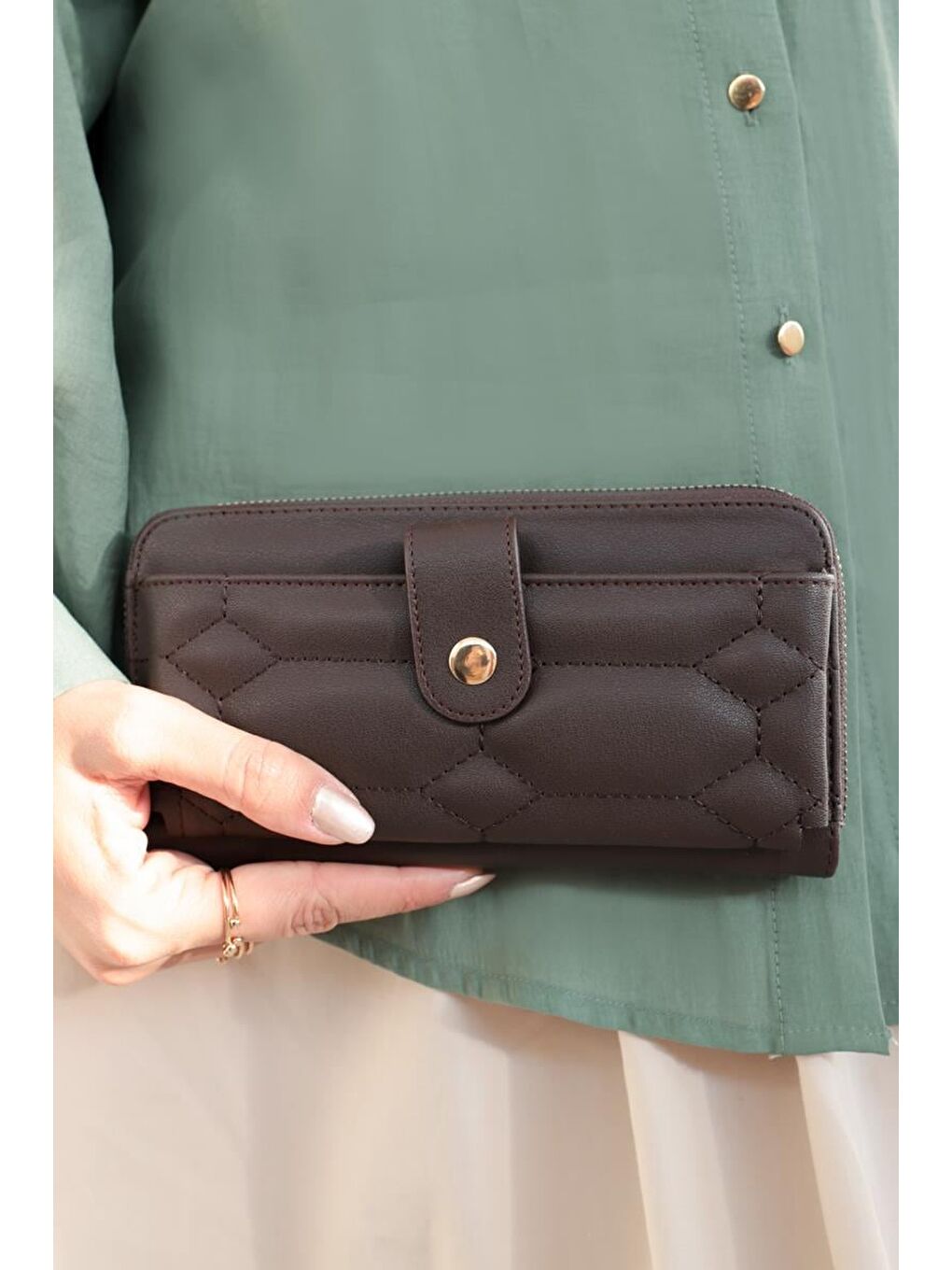 Kahverengi Kahve-Büyük Boy Cüzdan-2