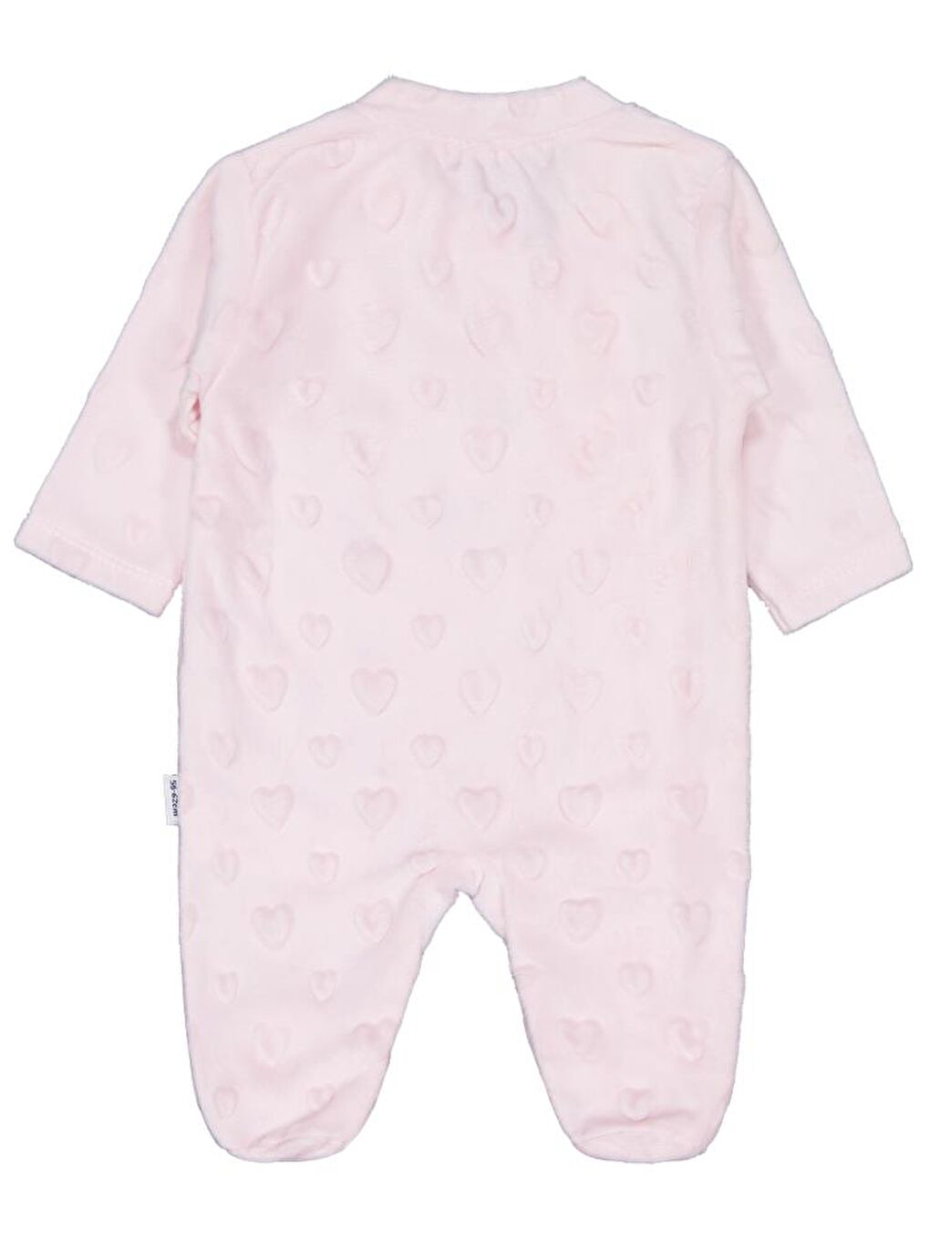 Kız Ayı Tavşan Nakış Fermuarlı 1-6 Ay Tulum - Pembe 1-3 Ay-1