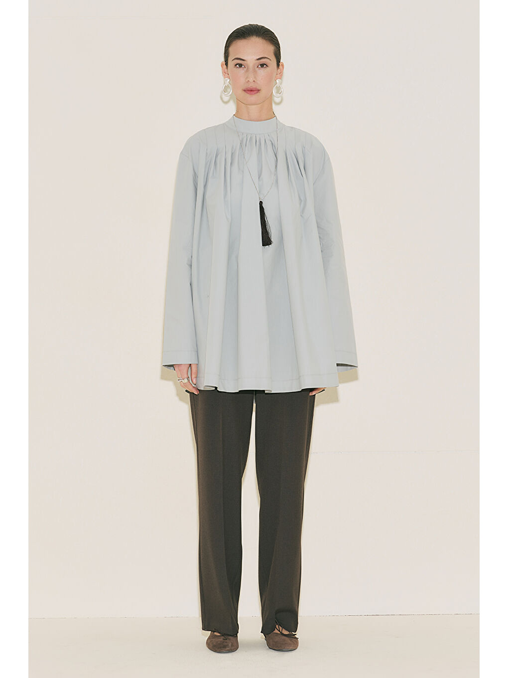 Pliseli Tunik Mavi-2