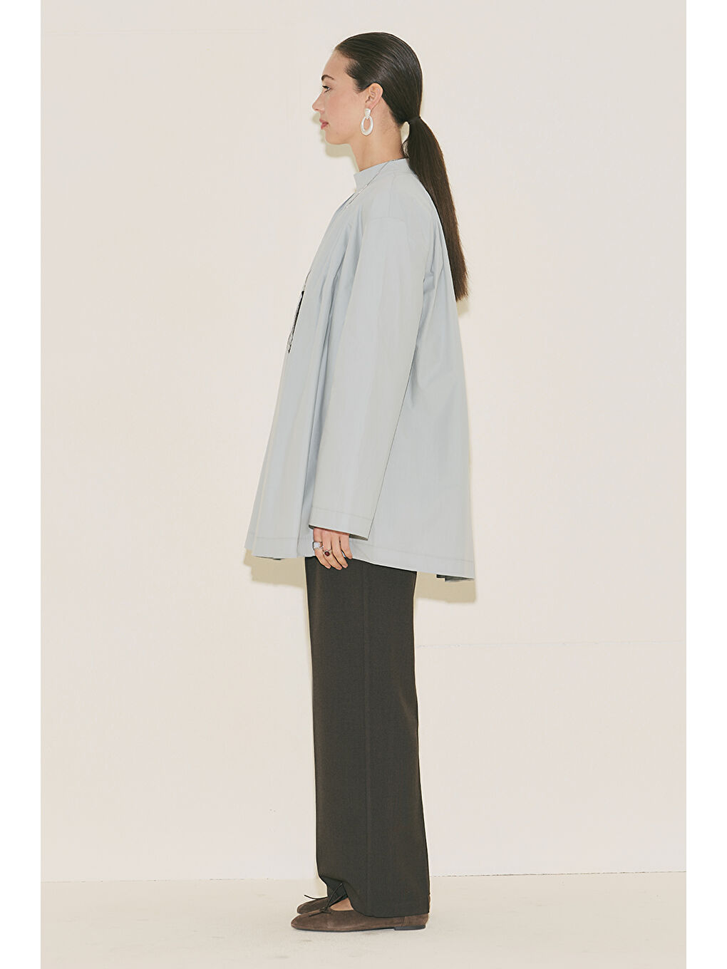 Pliseli Tunik Mavi-3