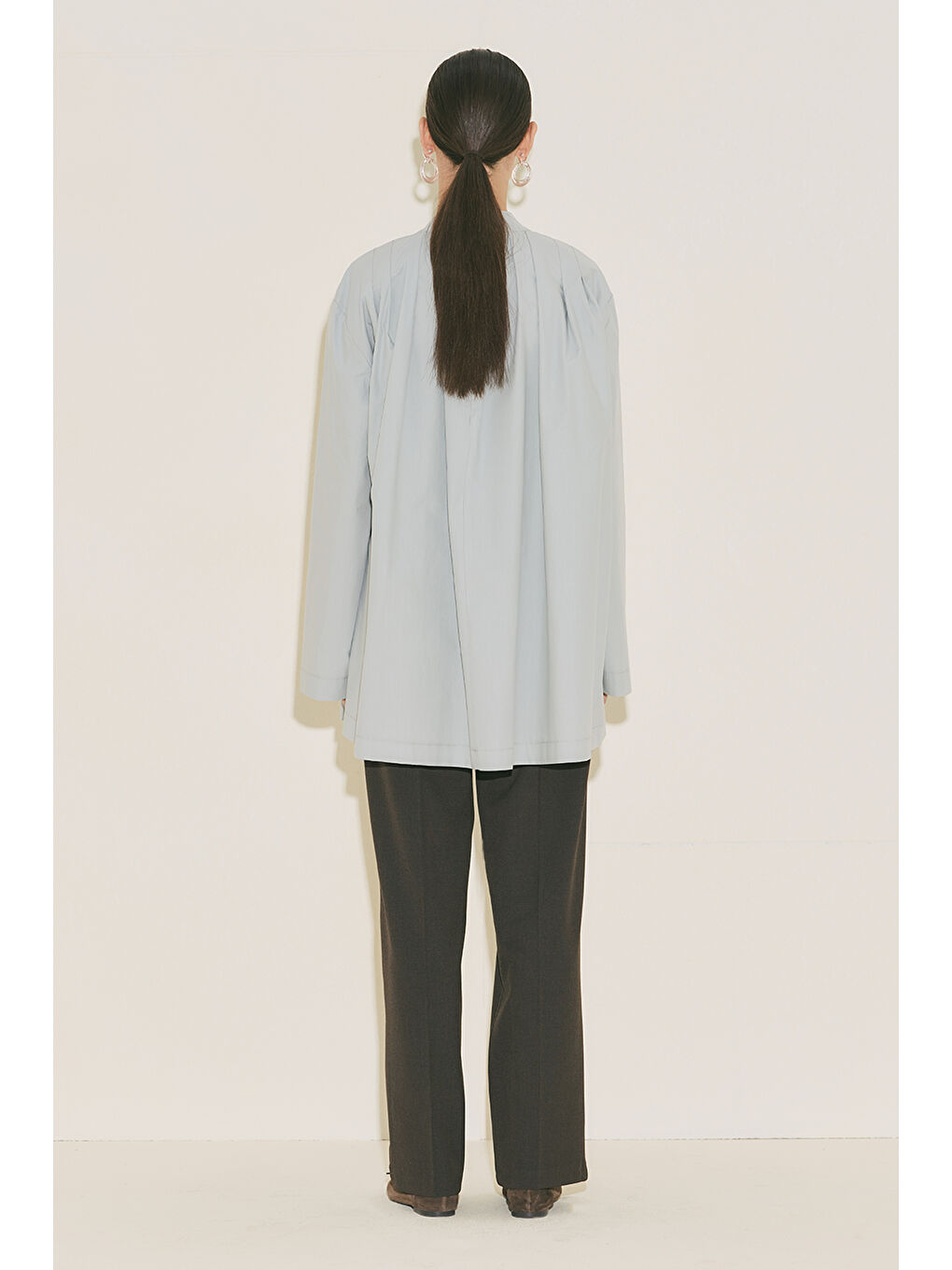 Pliseli Tunik Mavi-5