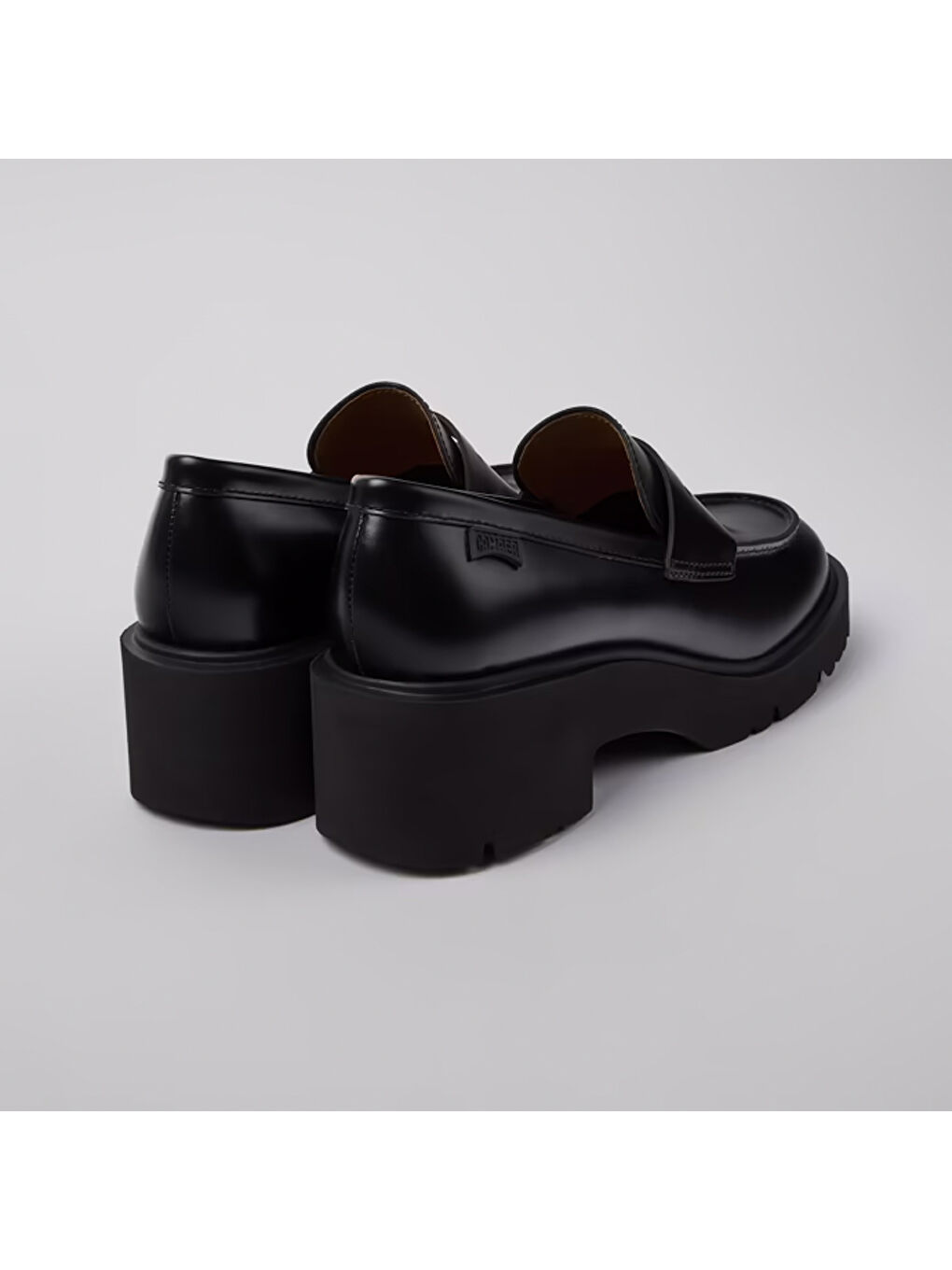 Kadın Siyah Kalın Topuklu Loafer Ayakkabı  K201425-002 Milah Black-3