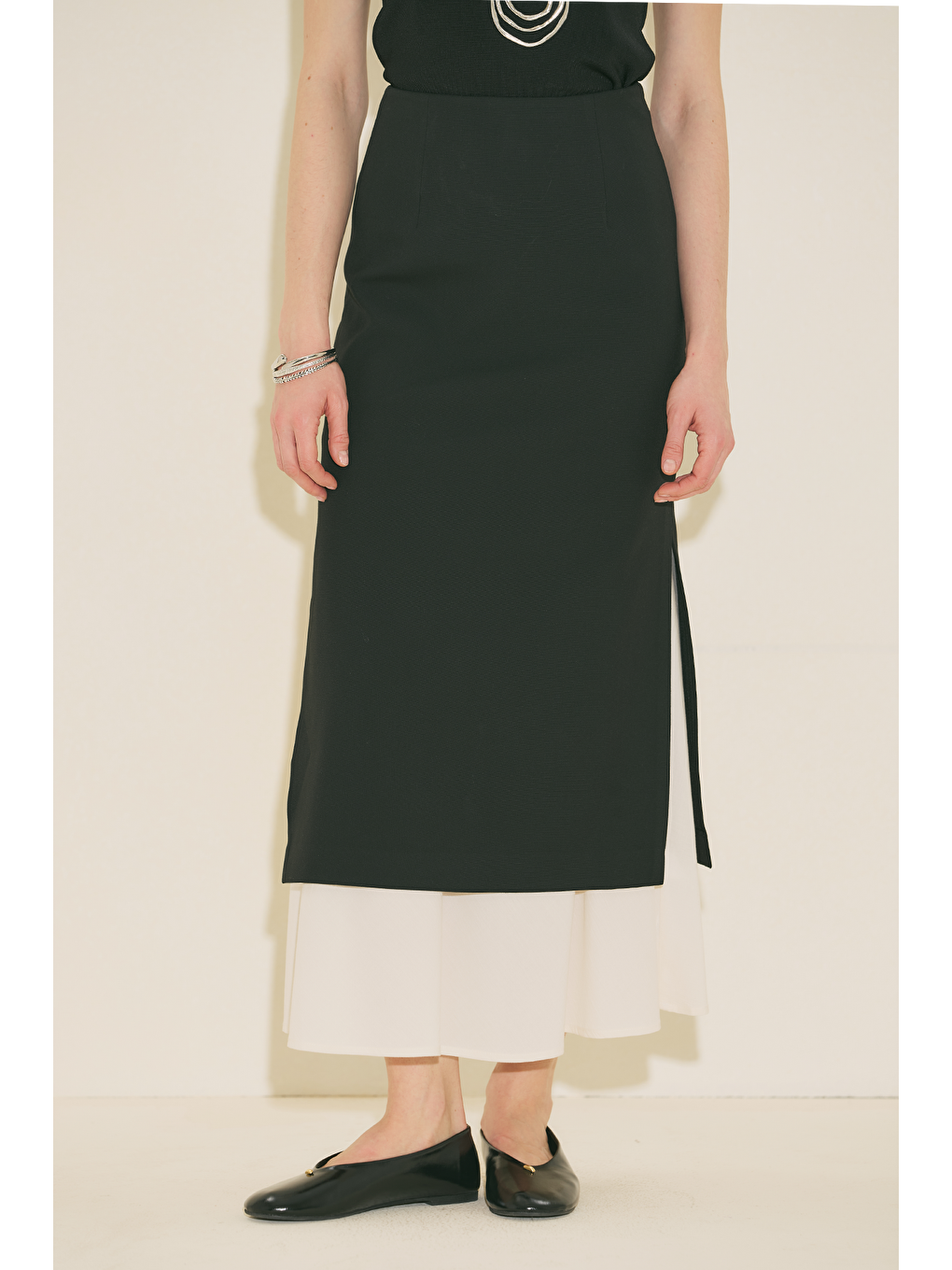 Lımıted Edıtıon Katlı Etek Siyah-3