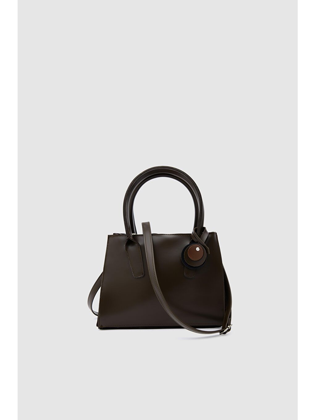 Kahverengi Pina Çok Gözlü El Ve Çapraz Çanta Kahve-1