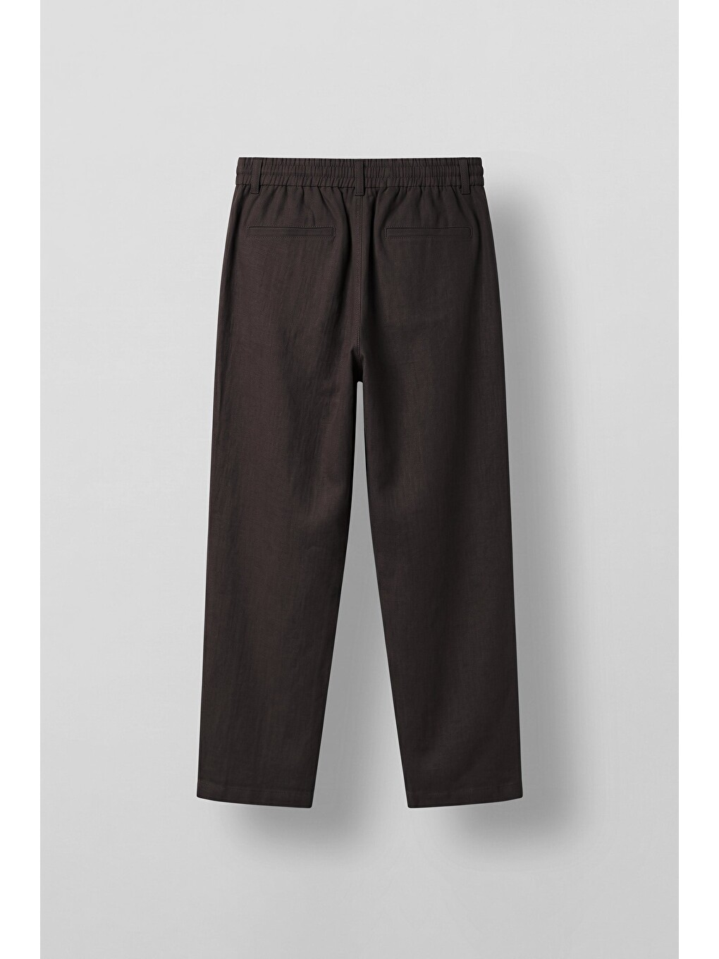 Kahverengi Erkek Relaxed Fit Bağcıklı Rahat Kalıp Pantolon Koyu Kahve-1
