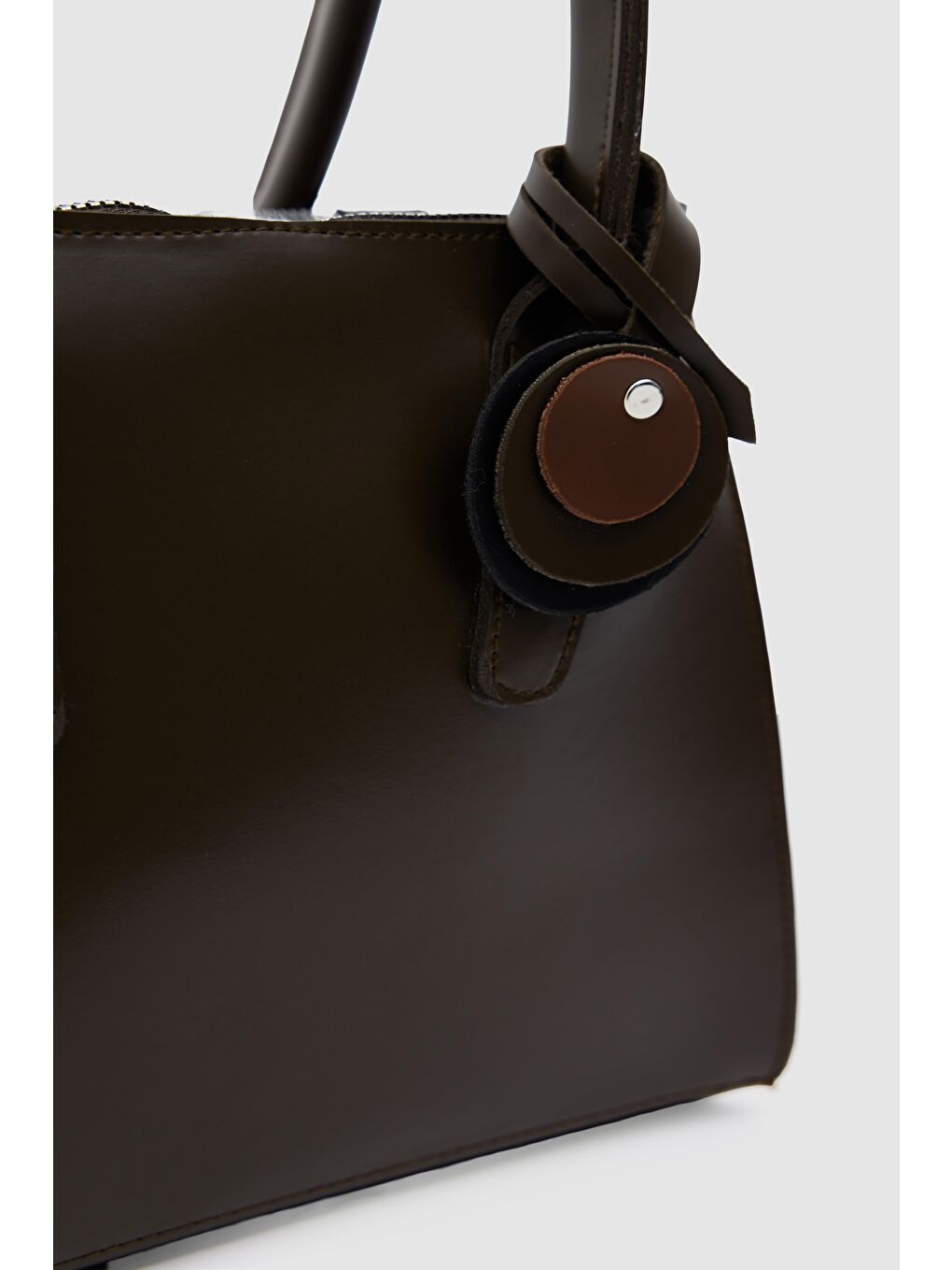 Kahverengi Pina Çok Gözlü El Ve Çapraz Çanta Kahve-5