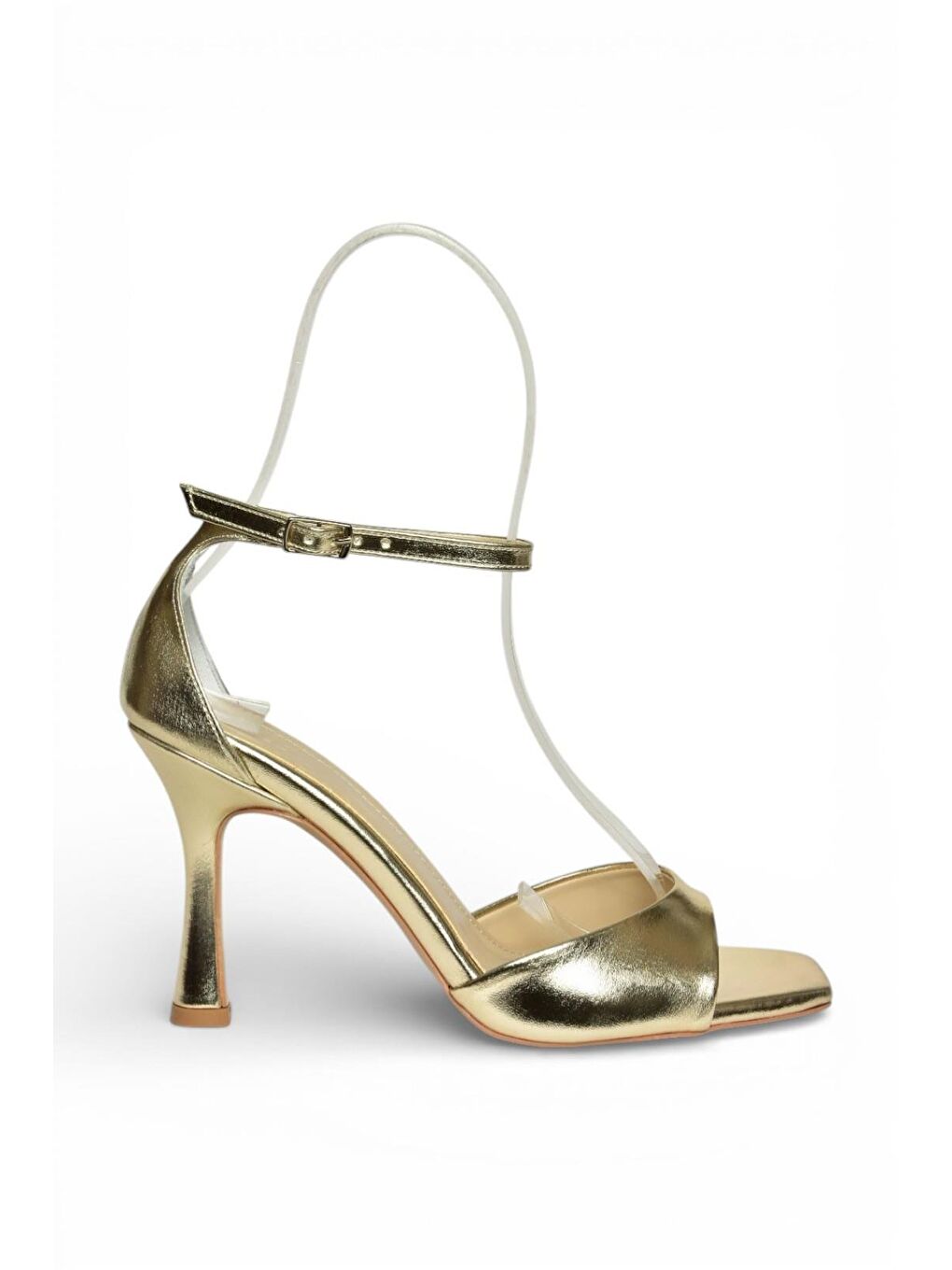 Sarı Altın Kadın Topuklu Ayakkabı Y569823309-6