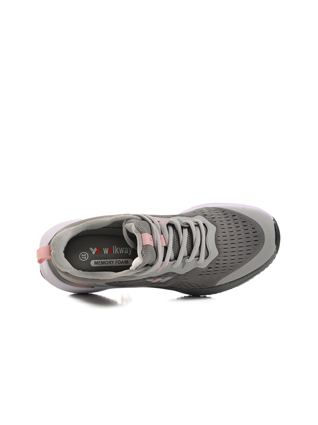 Walkway Gri Füme Memory Foam Hafif Hava Alabilen Unisex Spor Ayakkabı Mada G - 3