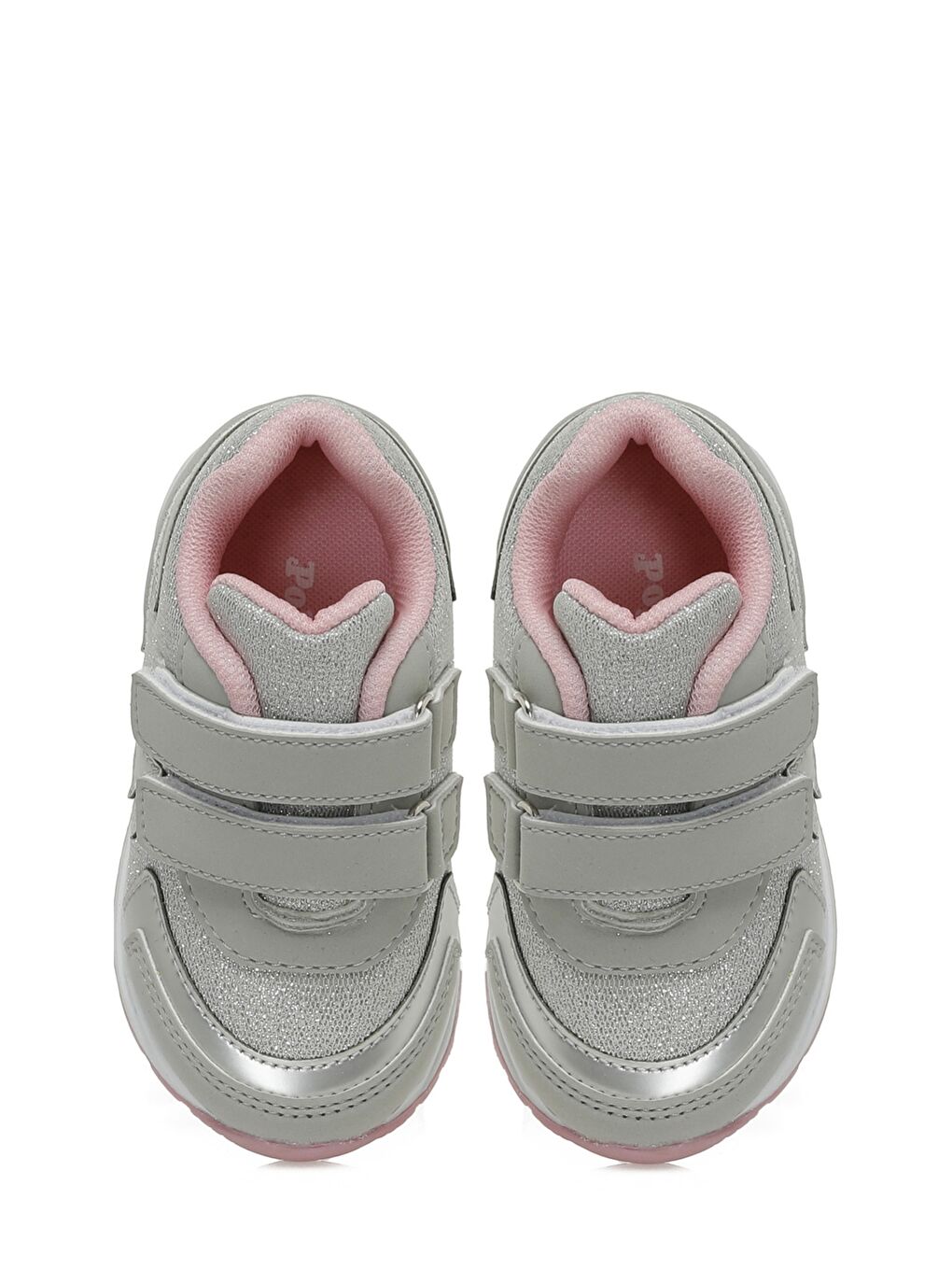 Gri STAR.B5FX Gümüş Kız Çocuk Spor Ayakkabı-3