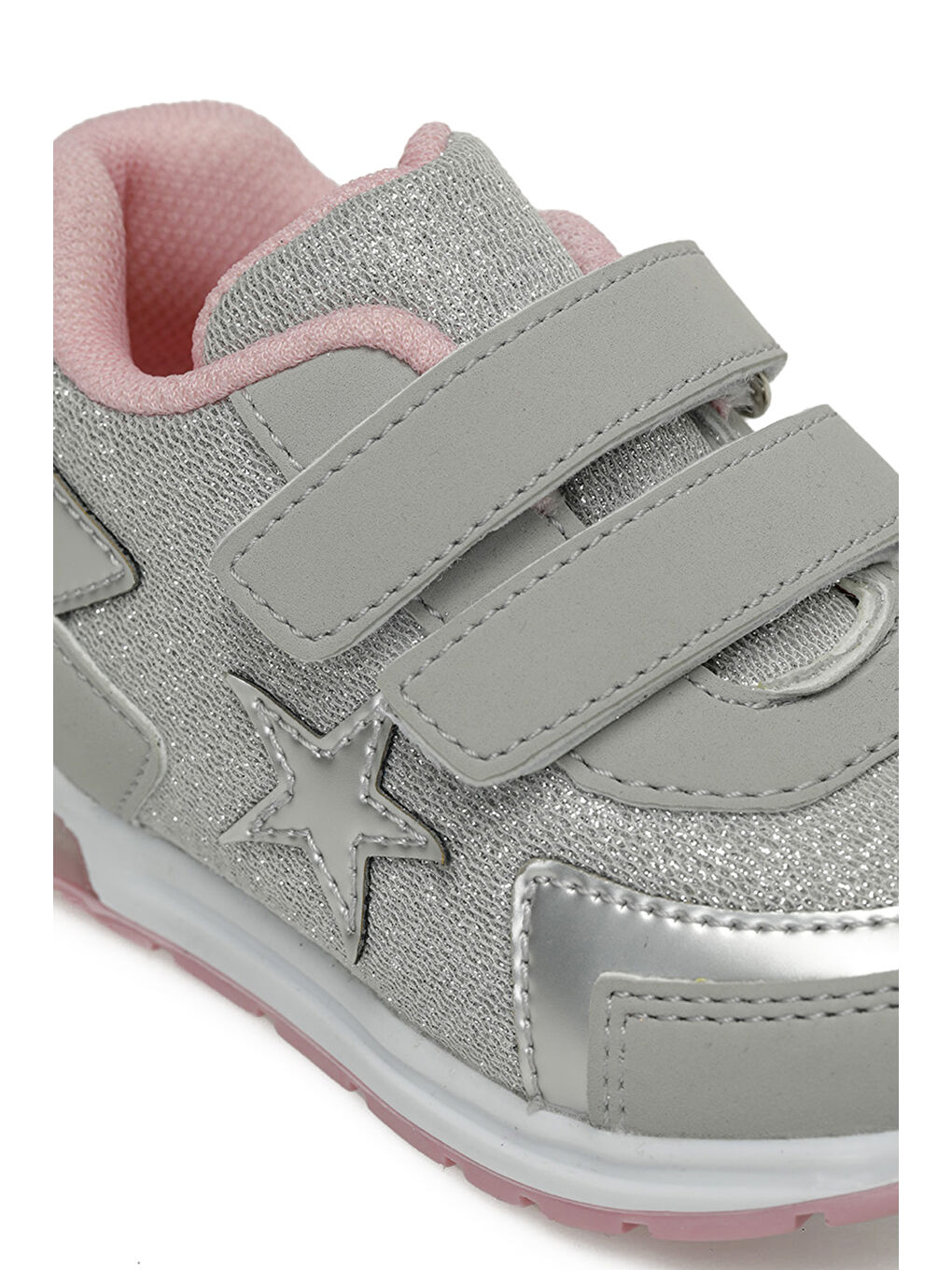 Gri STAR.B5FX Gümüş Kız Çocuk Spor Ayakkabı-6