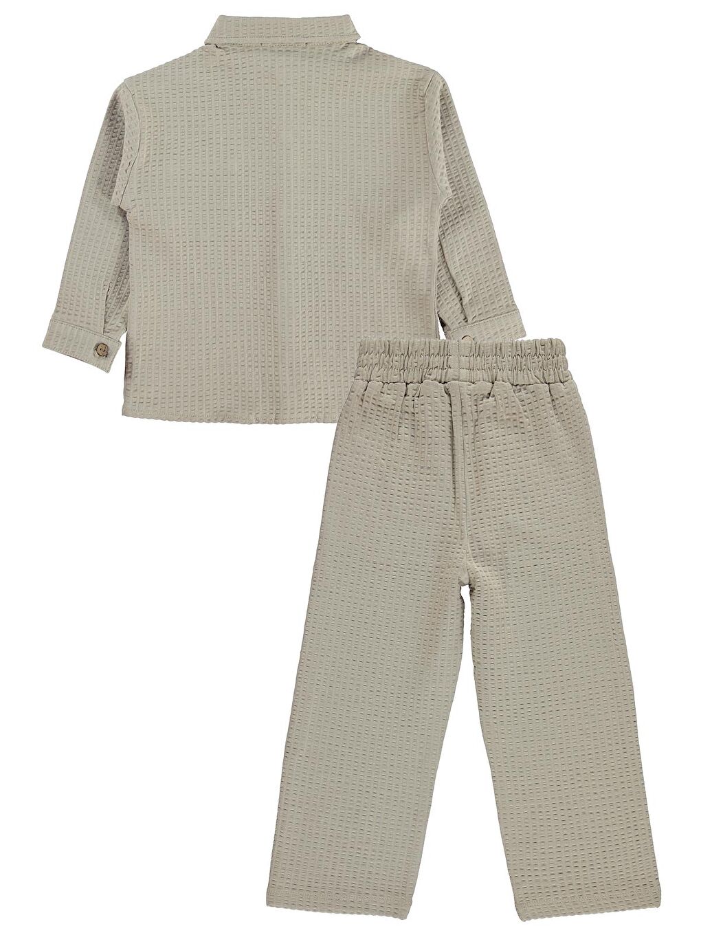 Boys Gömlekli 3 lü Takım 2-5 Yaş Takım - Bej-4