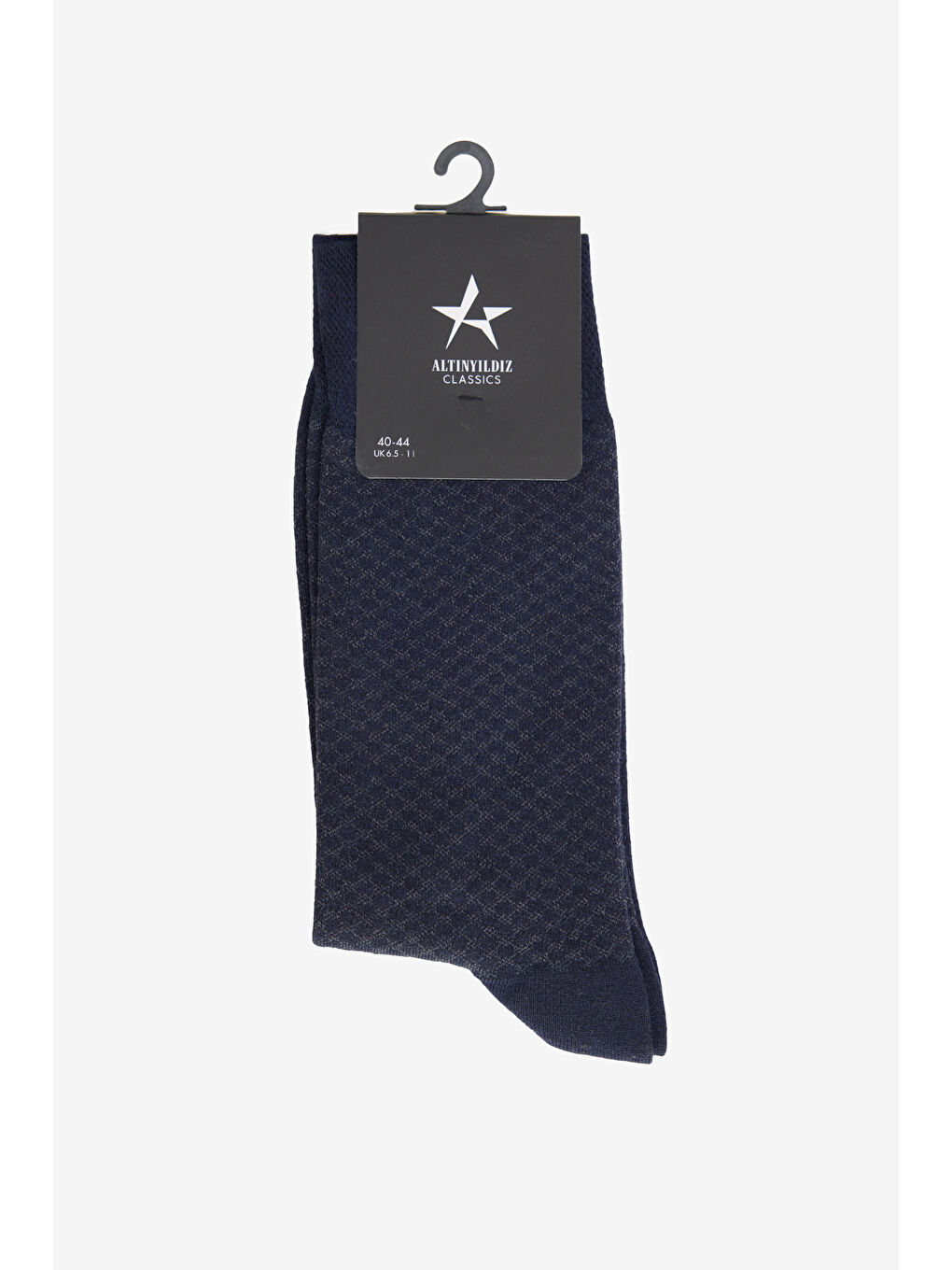 Erkek Lacivert Desenli Tekli Çorap