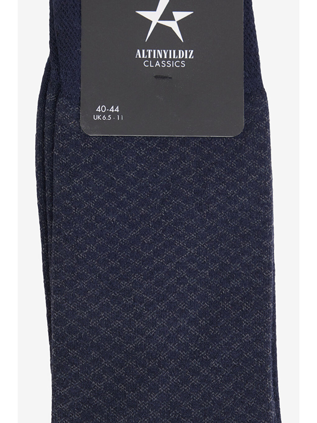Erkek Lacivert Desenli Tekli Çorap-1