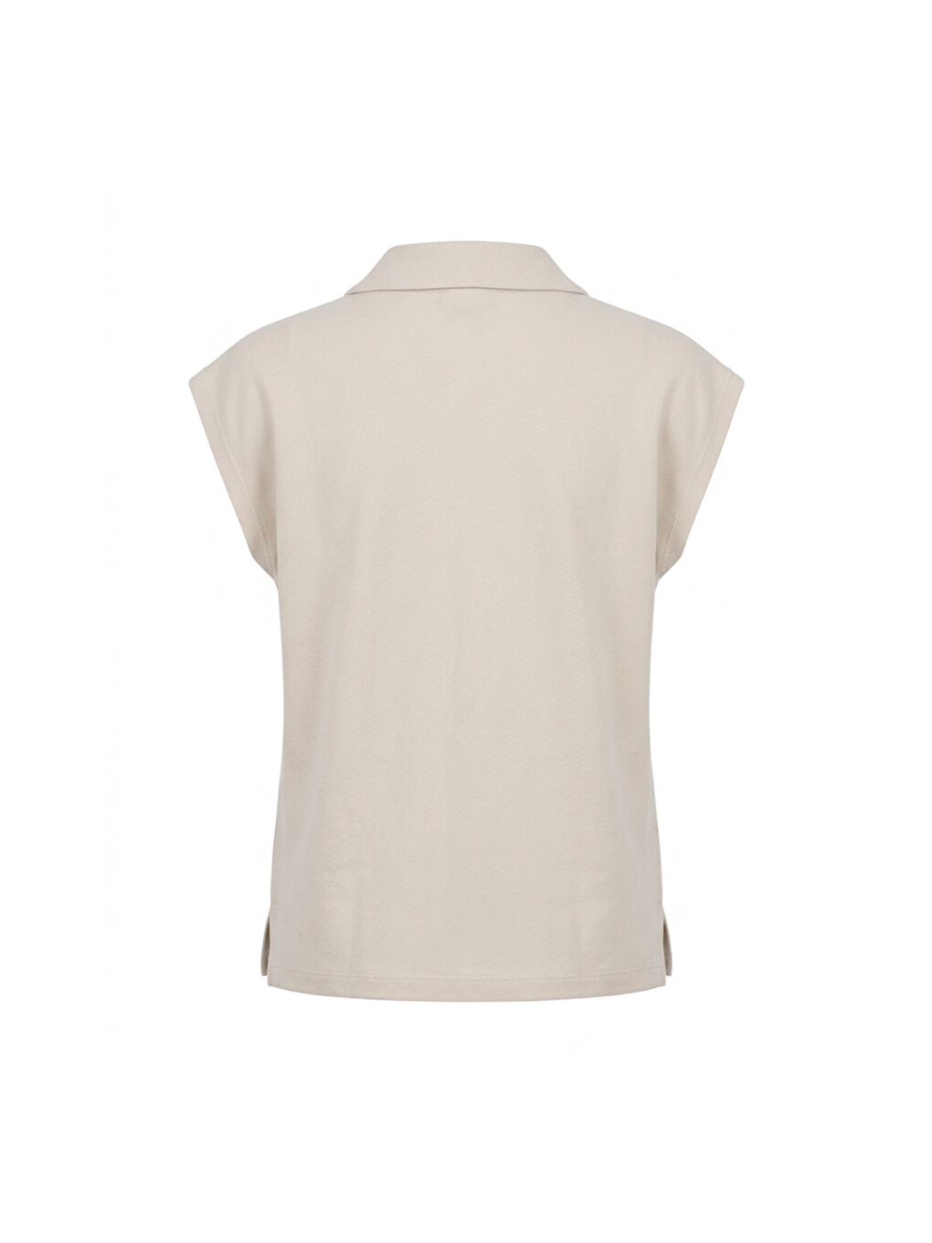 WB 12RONY 6FX Bej Kadın Kısa Kol T-Shirt-1