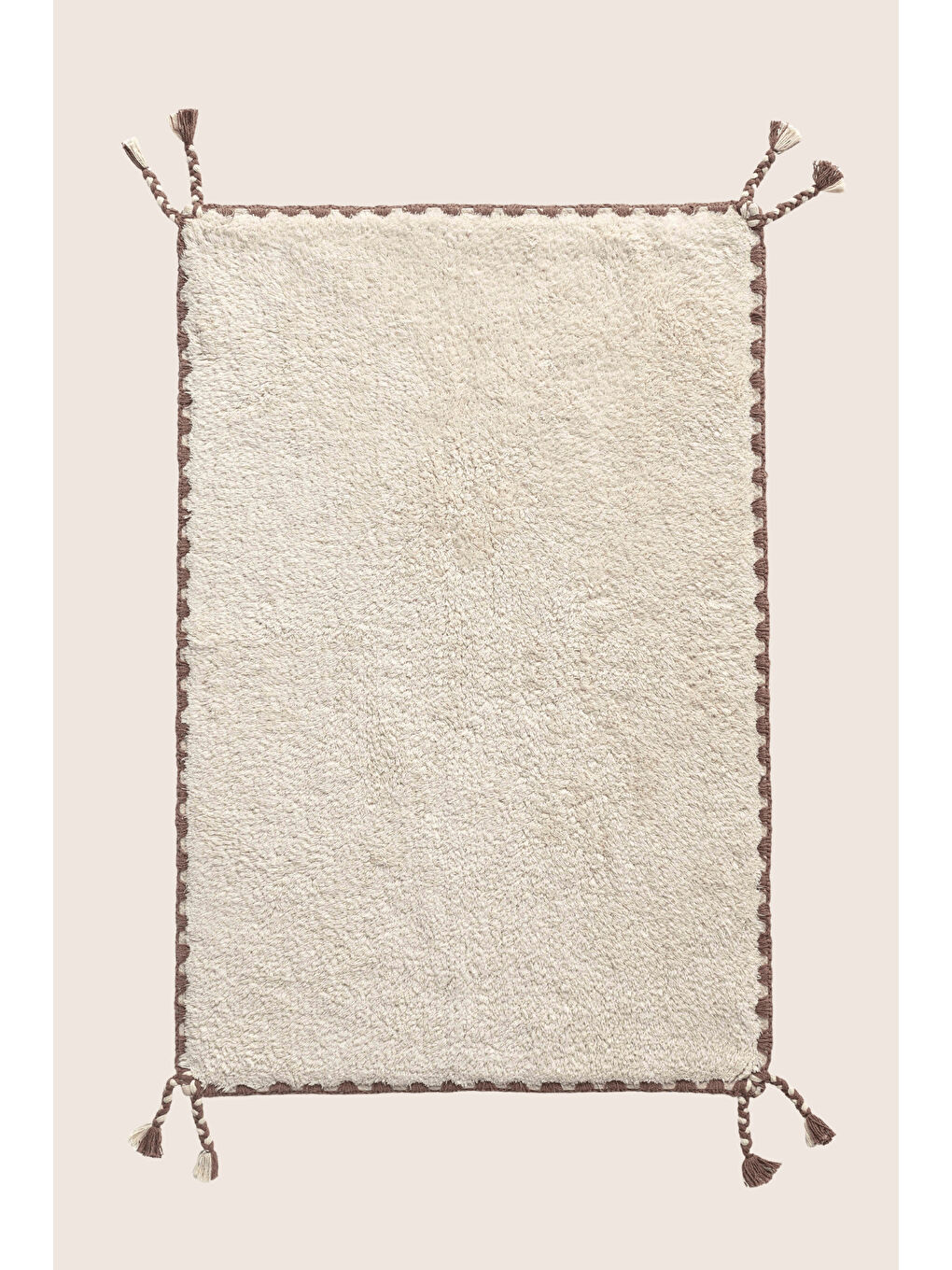 Vina Tekli Banyo Paspası Bambu 50x80 cm Açık Bej-2