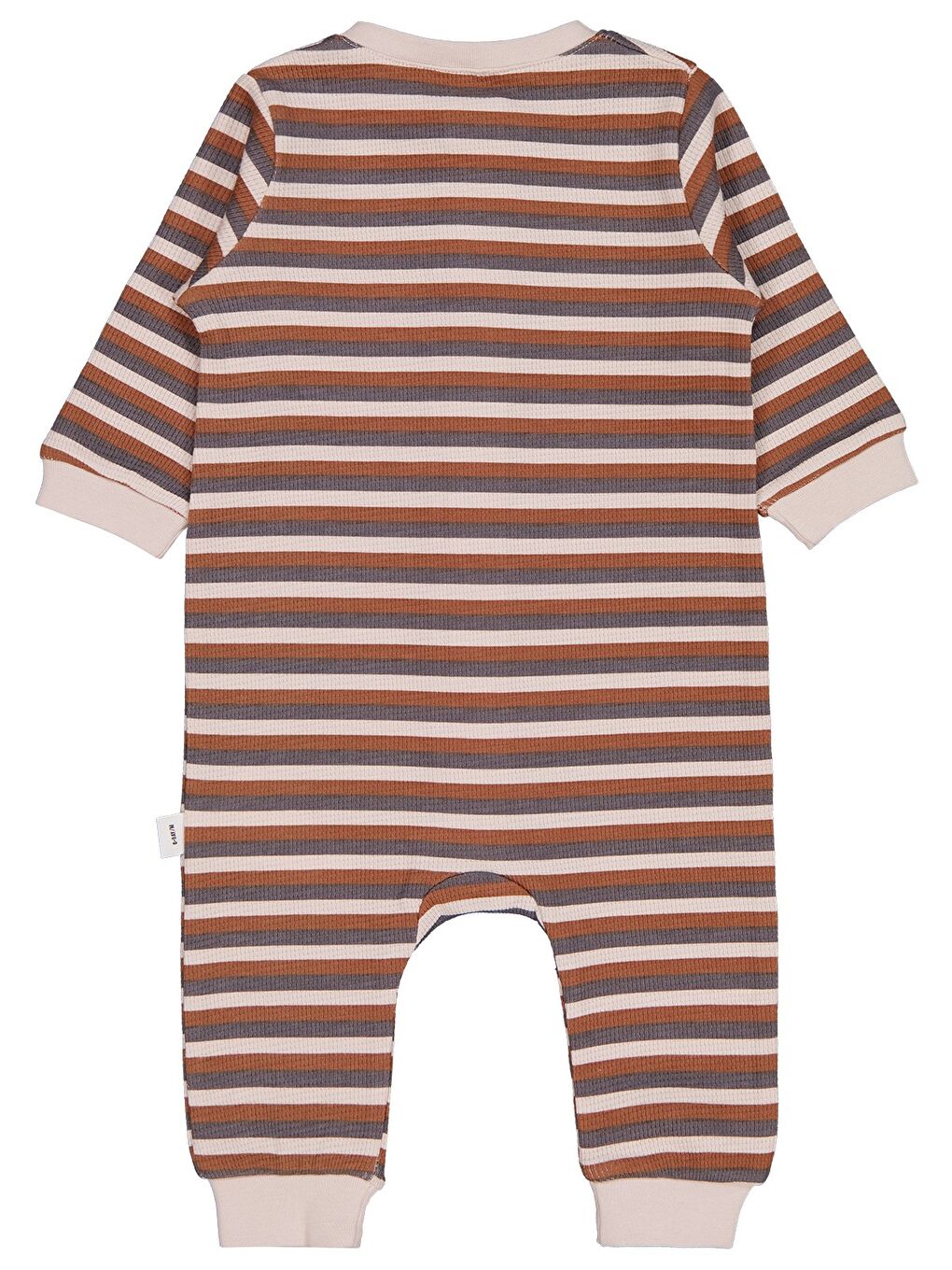 Baby Çizgi Empirme 6-18 Ay Tulum - Bej-1