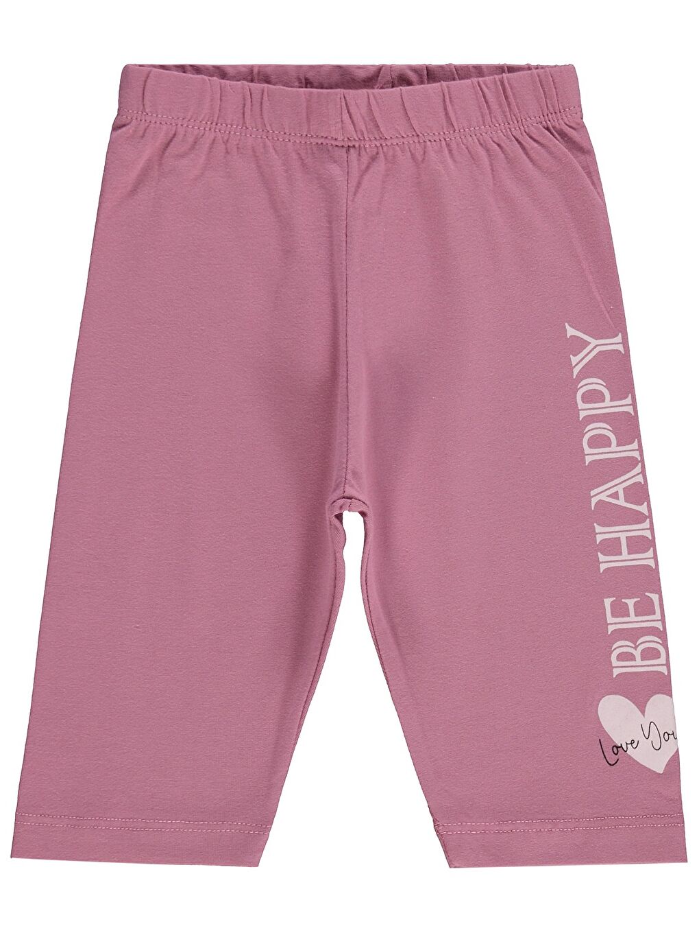 Girls Be Happy Baskılı 2-5 Yaş Tayt - Pembe