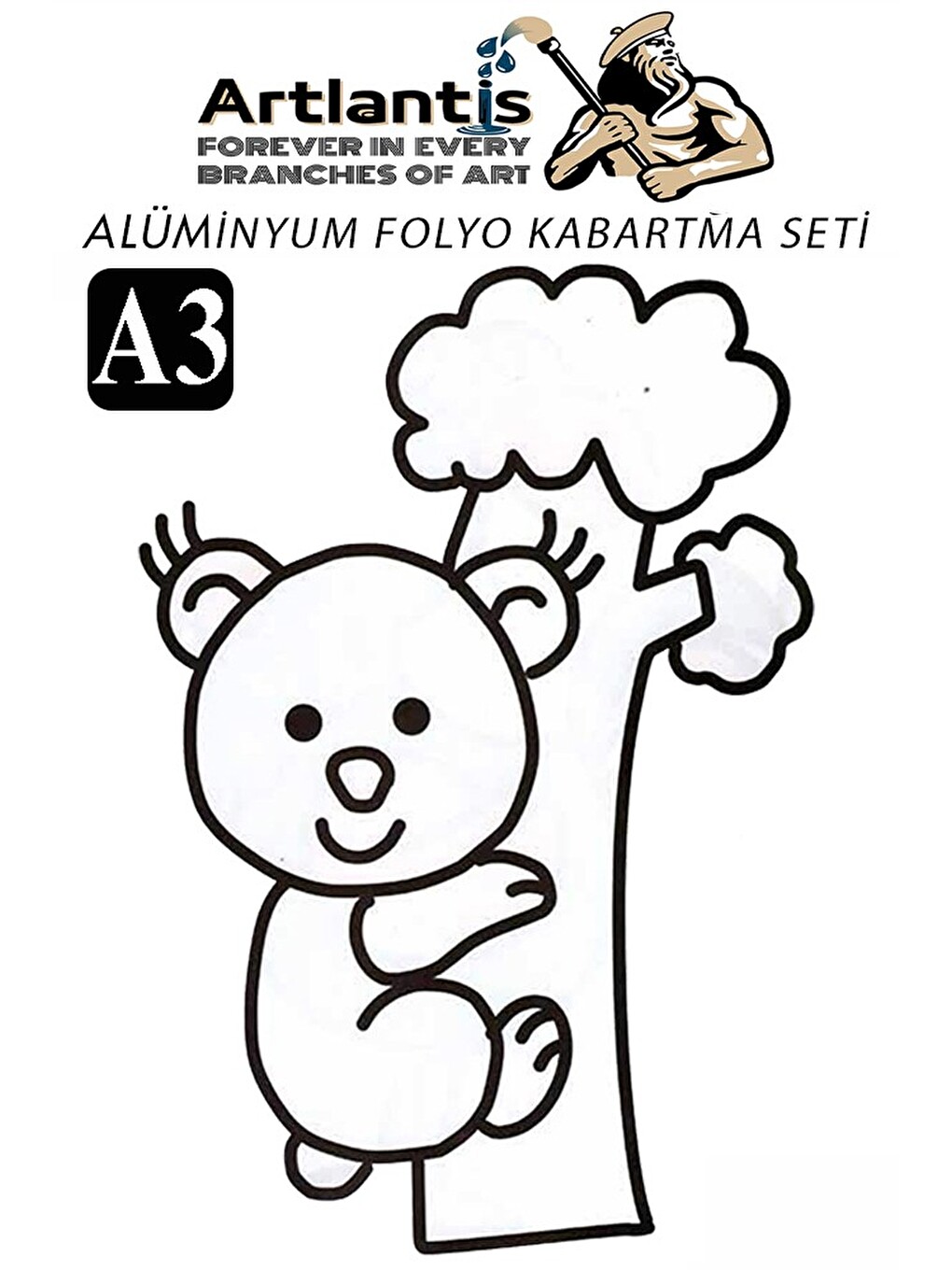 Alüminyum Folyo Kabartma Seti A3 30x40 Cm 1 Paket Aliminyum Folyo Seti Kabartma Seti Sanatsal Hobi