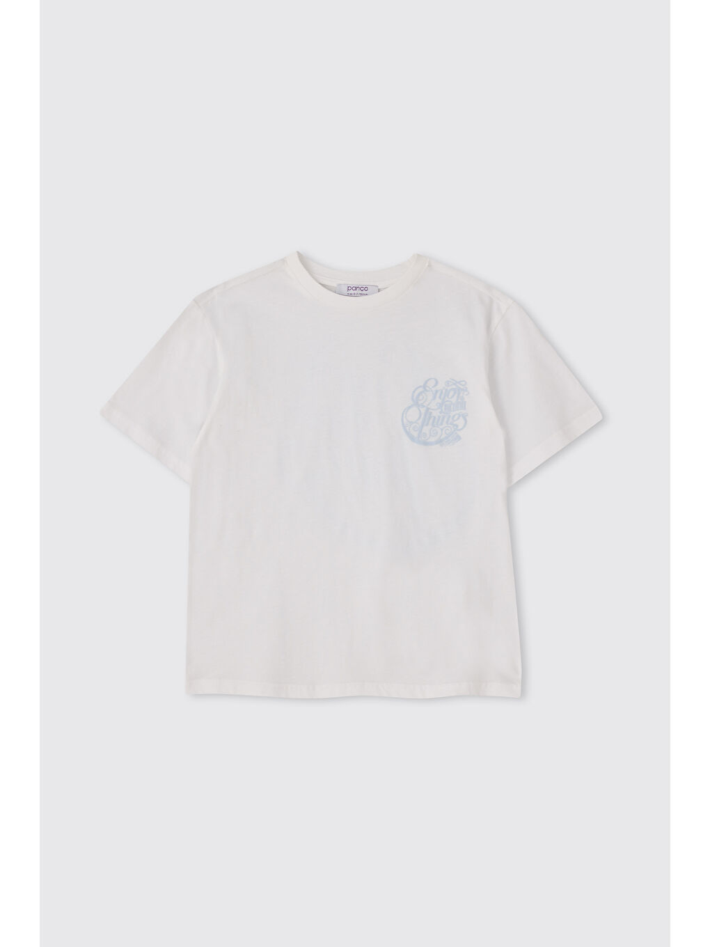 Erkek Çocuk Kısa Kollu Beyaz Tişört-1