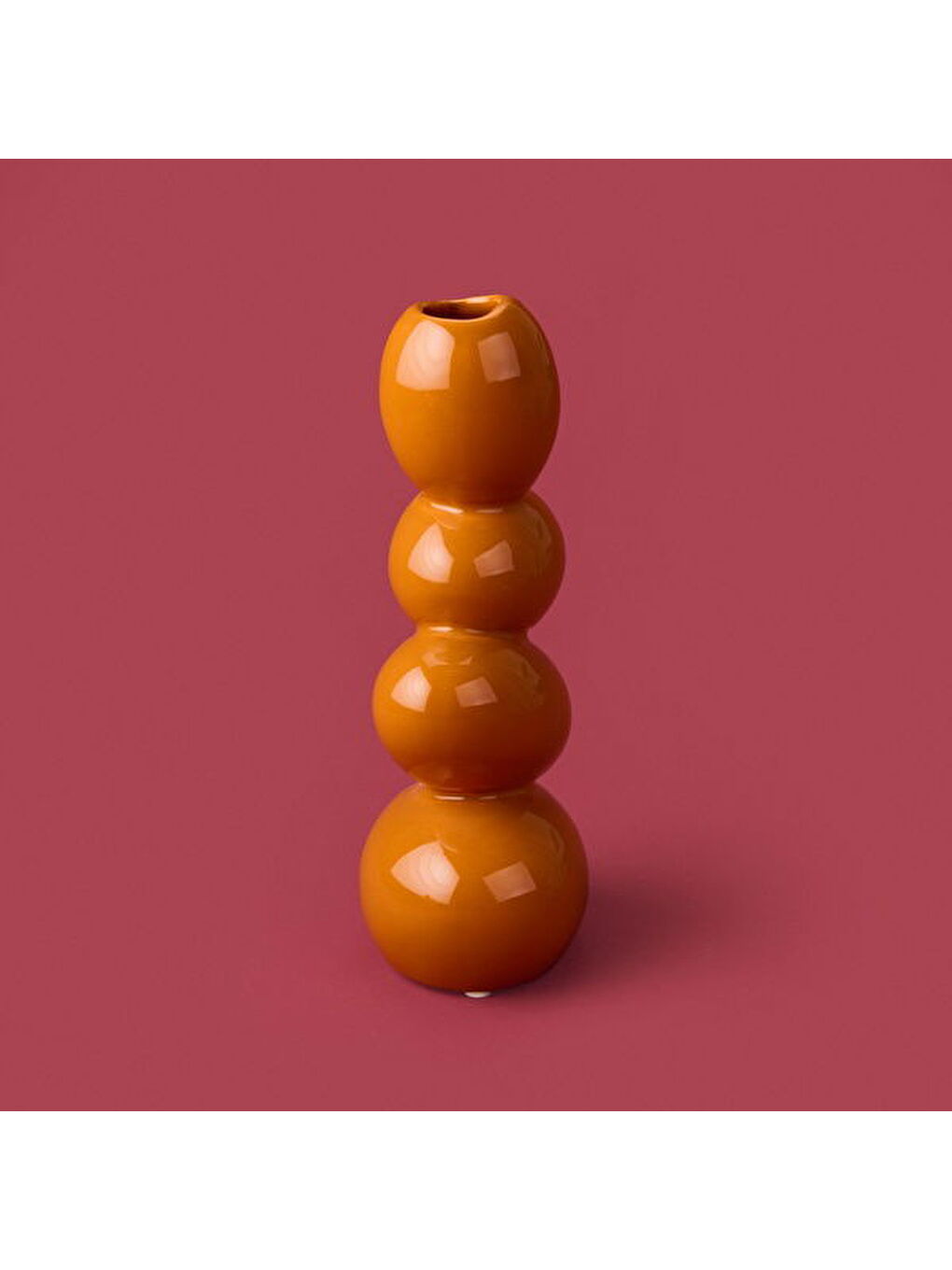 Deco Earthy Hues Vazo - Turuncu - 24 cm-1