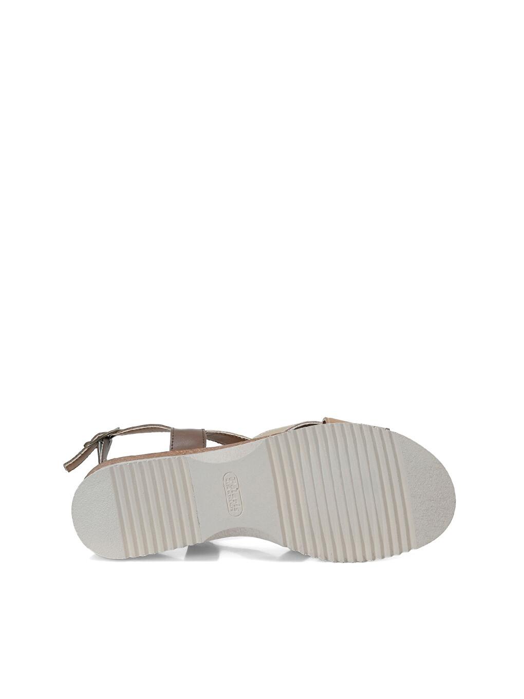 Kahverengi 327705.Z Taba Kadın Dolgu Topuk Sandalet-5