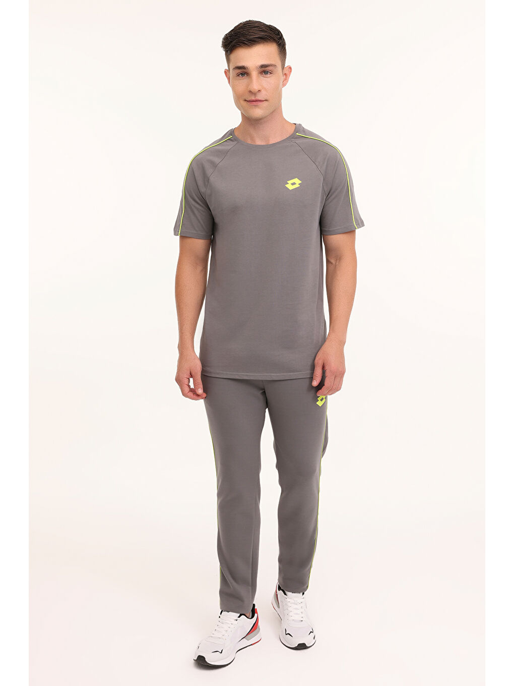 Gri M-YINKAS T-SH 4PR Antrasit Erkek Kısa Kol Tişört-2