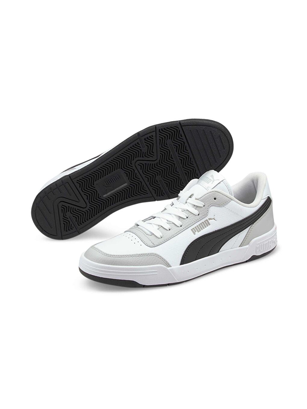 Erkek Siyah - Beyaz Caracal Spor Ayakkabı-5