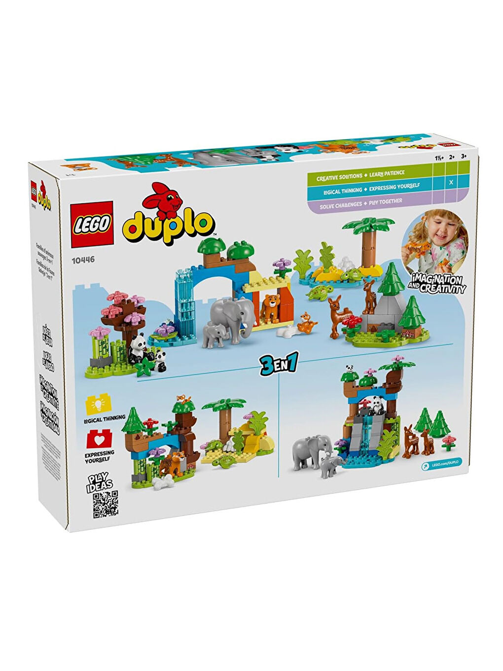 DUPLO Kasabası 3’ü 1 Arada Vahşi Hayvan Aileleri 10446-6
