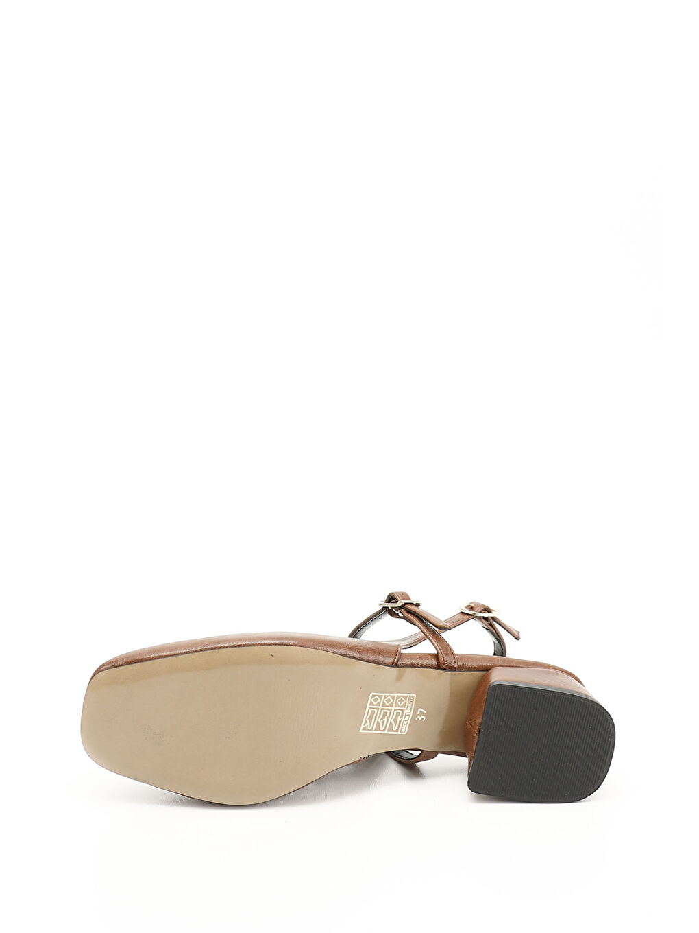 Haki Kadın HAKİ-TABA Kısa Kalın Topuklu Arkası Açık Ayakkabı-3