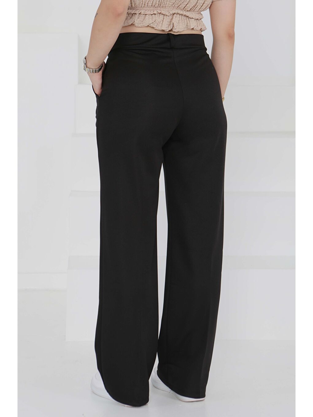 Cepli Palazzo Pantolon Siyah - 27487-4