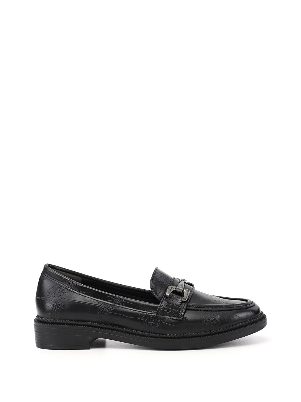 Kadın Açık Siyah Loafer Ayakkabı
