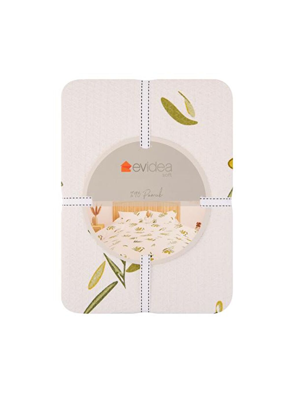 Soft Aquileia Çift Kişilik Pike - Beyaz / Yeşil - 200x220 cm-1