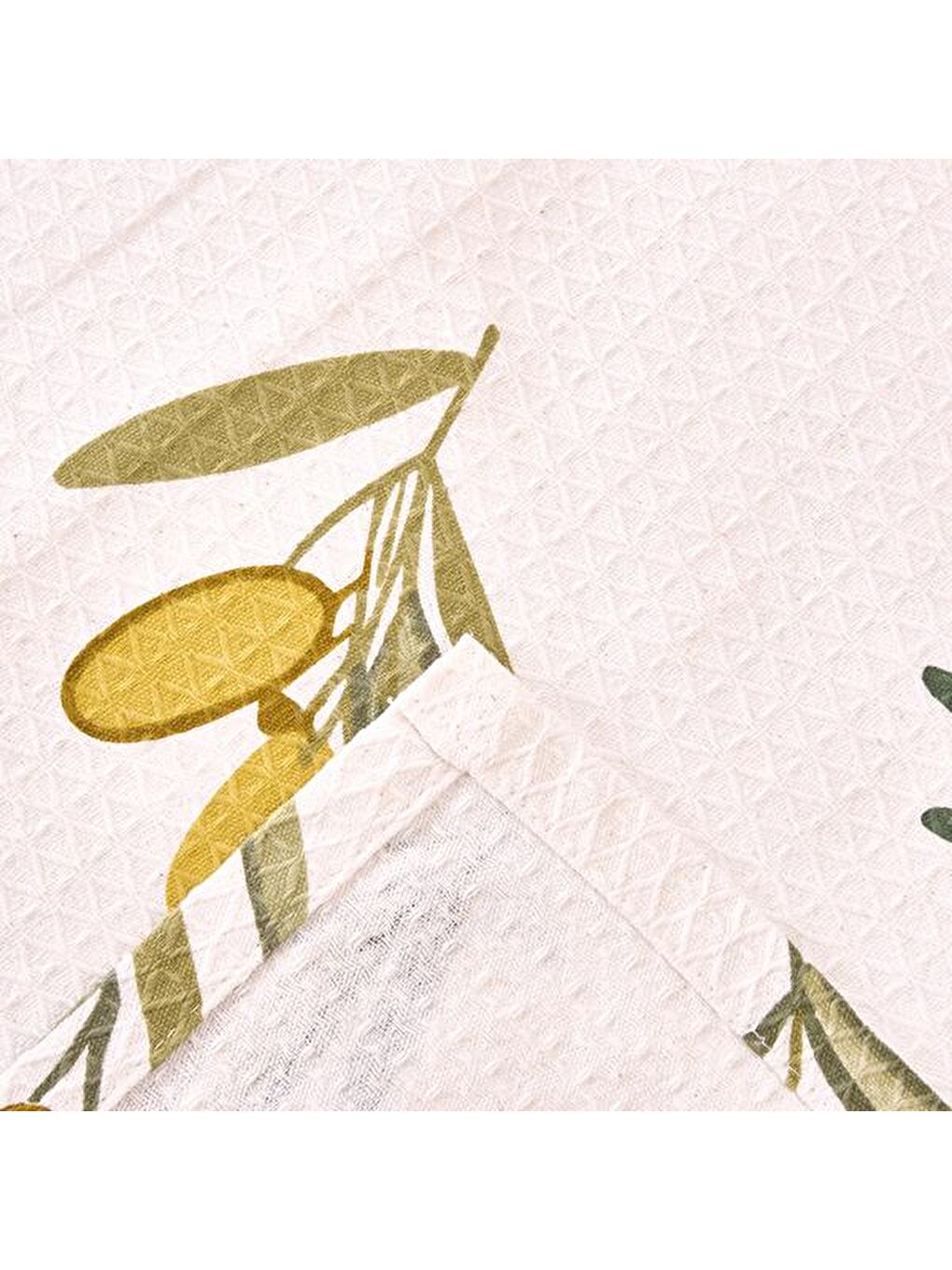 Soft Aquileia Çift Kişilik Pike - Beyaz / Yeşil - 200x220 cm-3