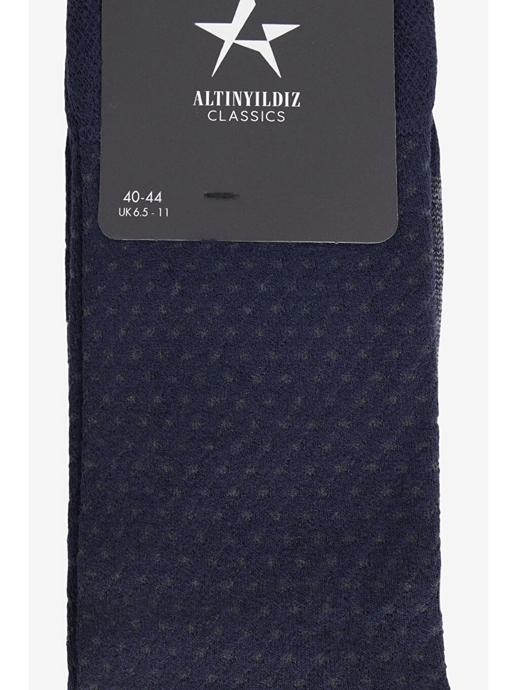 Erkek Lacivert Desenli Tekli Çorap-1