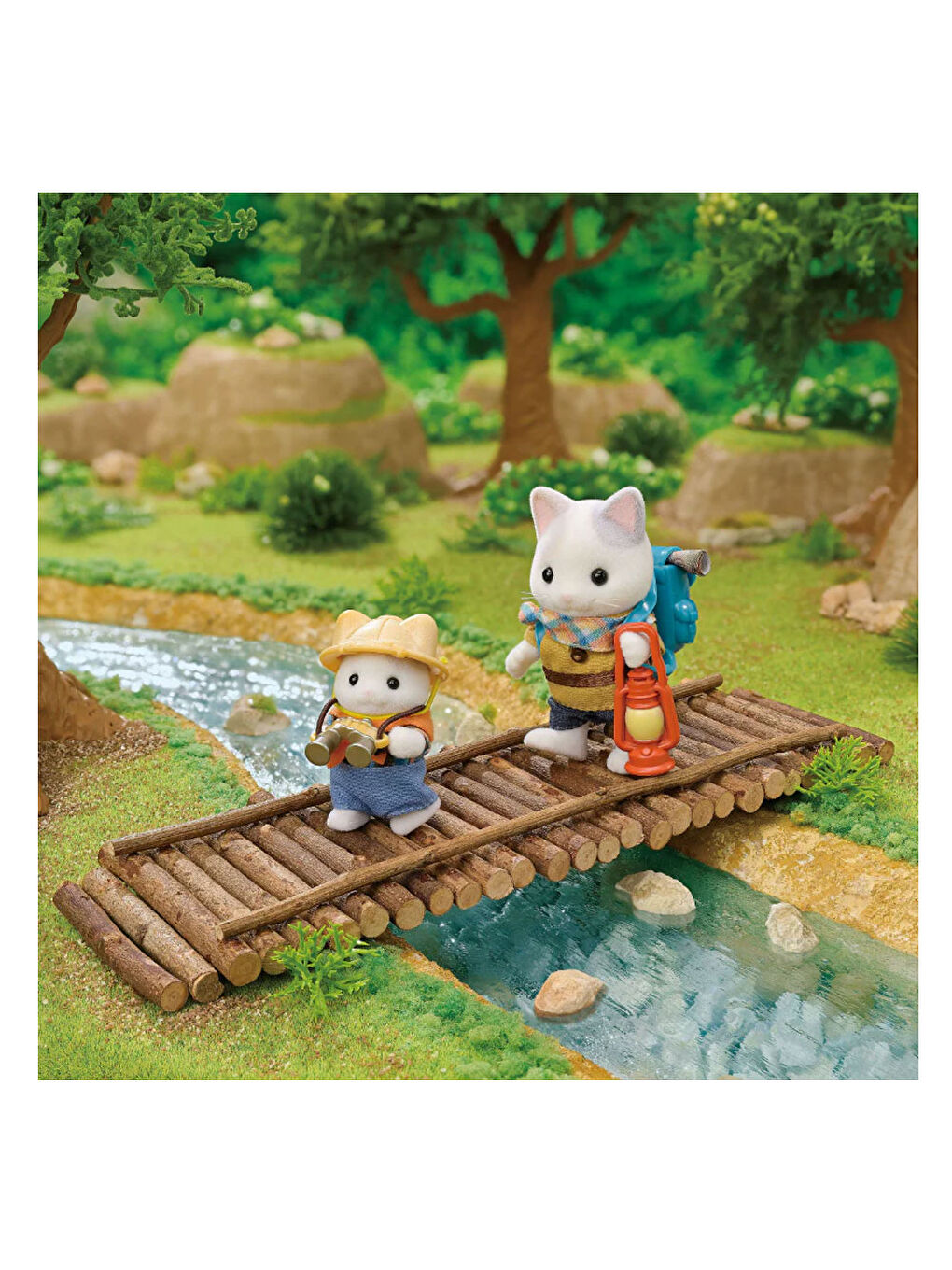 Sylvanian Families Renksiz Heyecanlı Keşif Seti Latte Kedi Çocuk-Bebek 5763 - 1