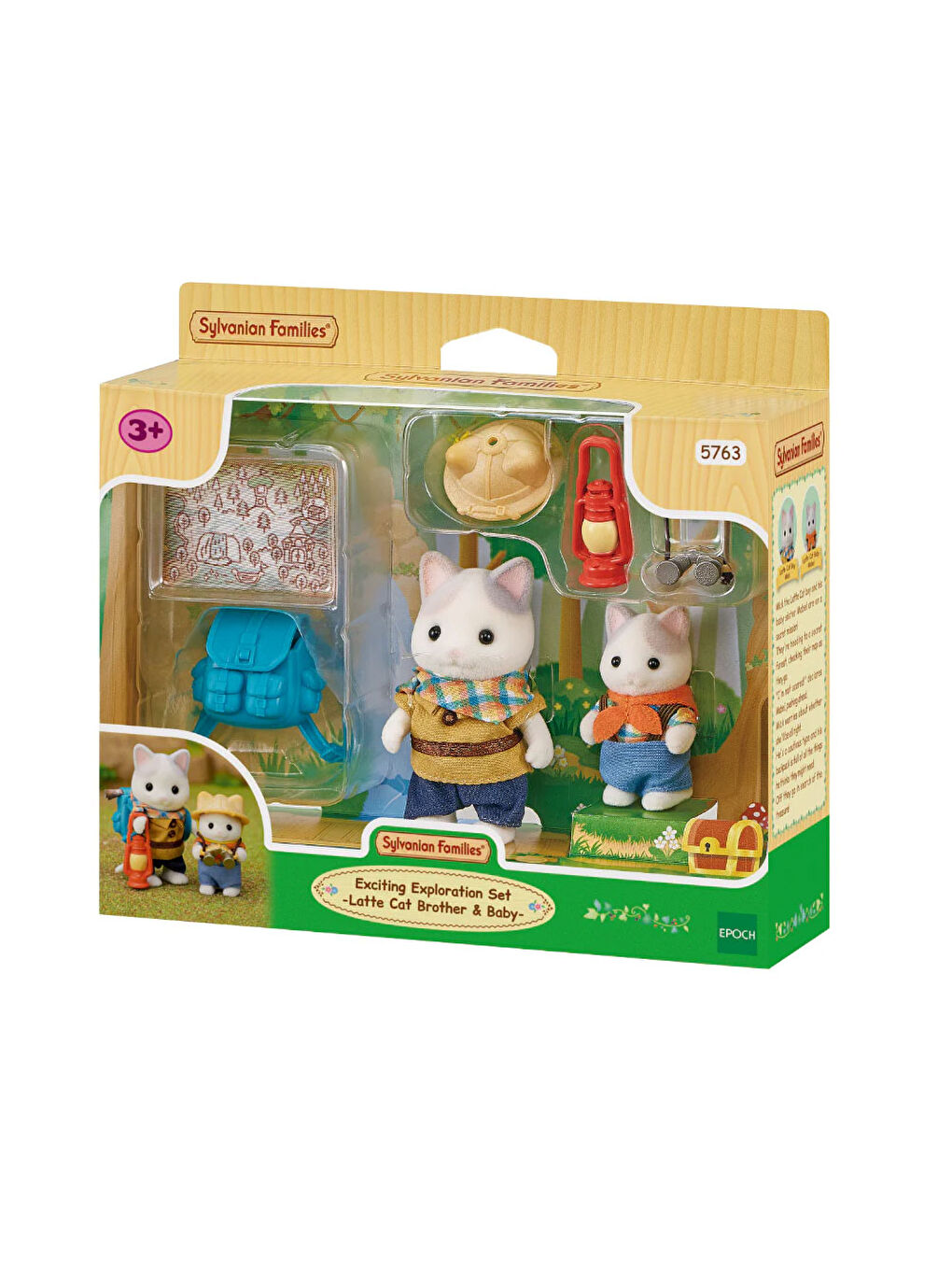 Sylvanian Families Renksiz Heyecanlı Keşif Seti Latte Kedi Çocuk-Bebek 5763 - 2