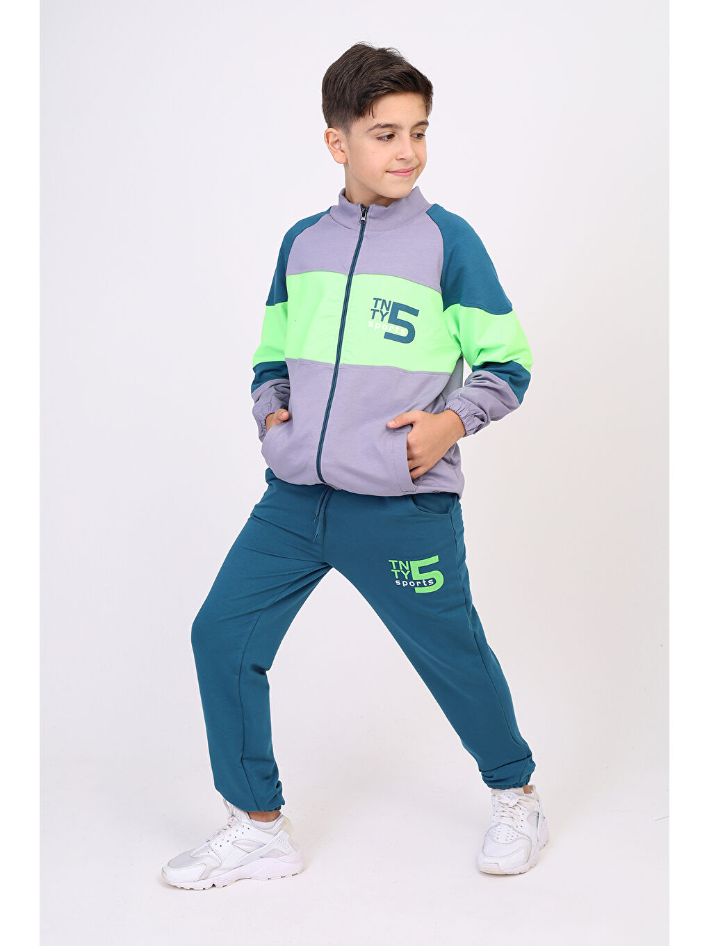 Toontoykids Koyu Gri Erkek Çocuk Baskılı Eşofman Takım - 6