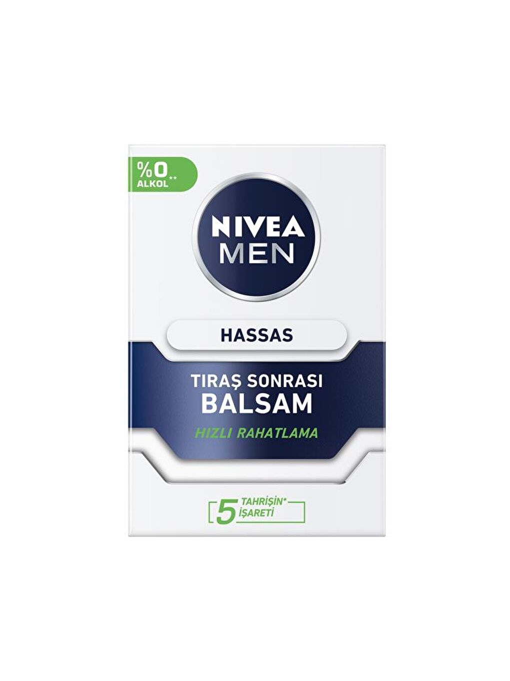 NIVEA Şeffaf Men Hassas Tıraş Sonrası Balsam 100 ml, Hassas Ciltler, Alkolsüz Formül, Hızlı Emilir - 1