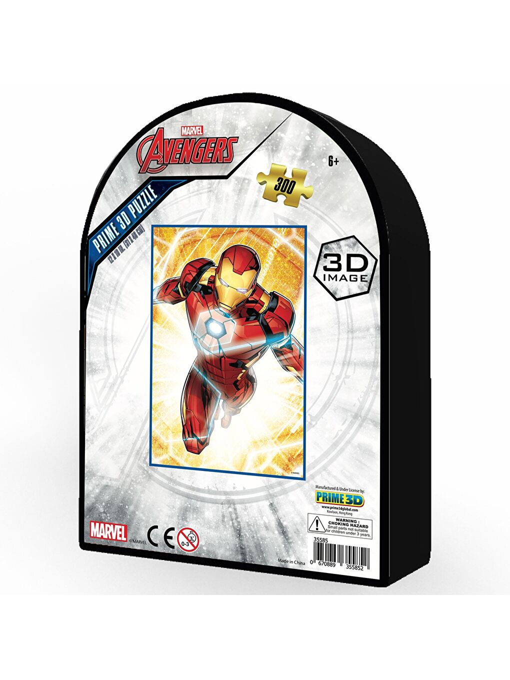 Prime 3D Renksiz Iron Man 300 Parça Puzzle 35585 - Metal Kutu - 1