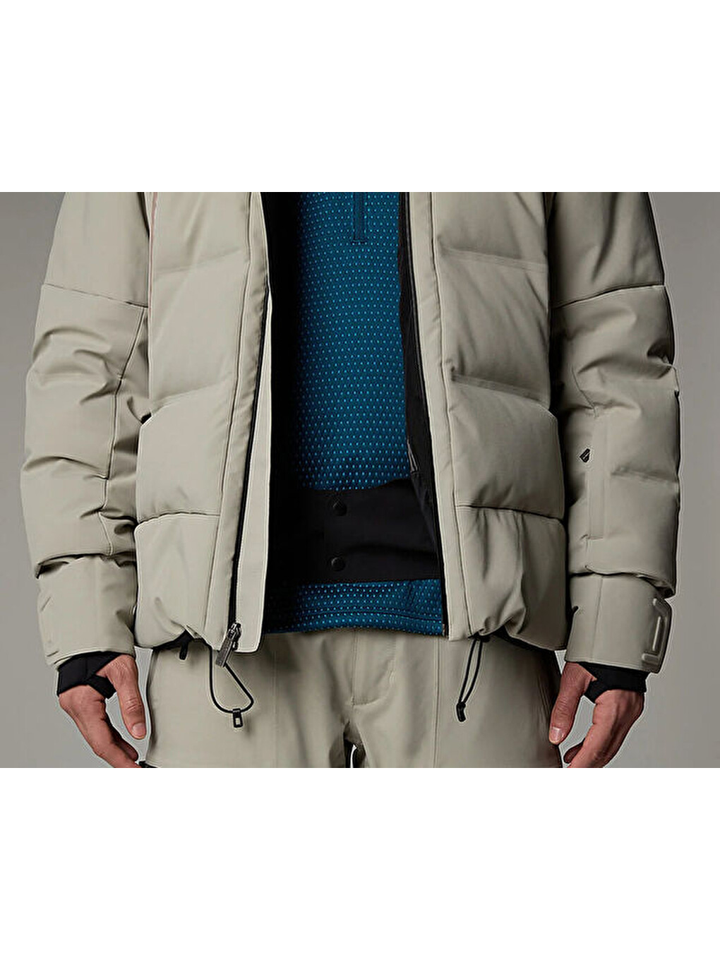 M Cirque Down Jacket Erkek Outdoor Montu (550 Dolgu Kaz Tüyü) Nf0a87y41ı41 Gri-4