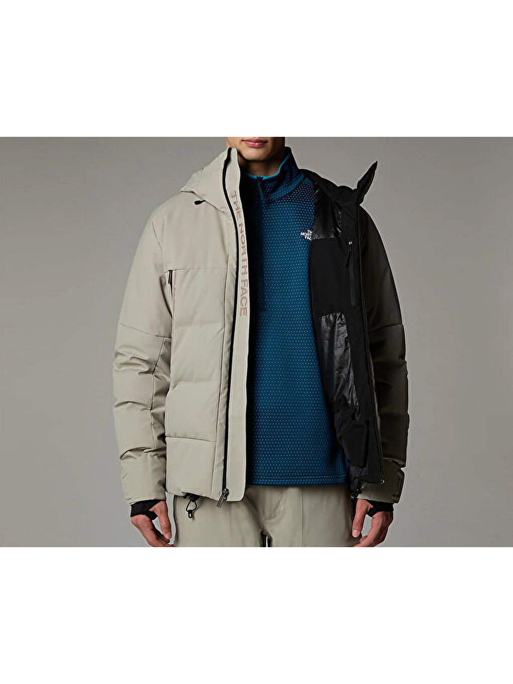 M Cirque Down Jacket Erkek Outdoor Montu (550 Dolgu Kaz Tüyü) Nf0a87y41ı41 Gri-5