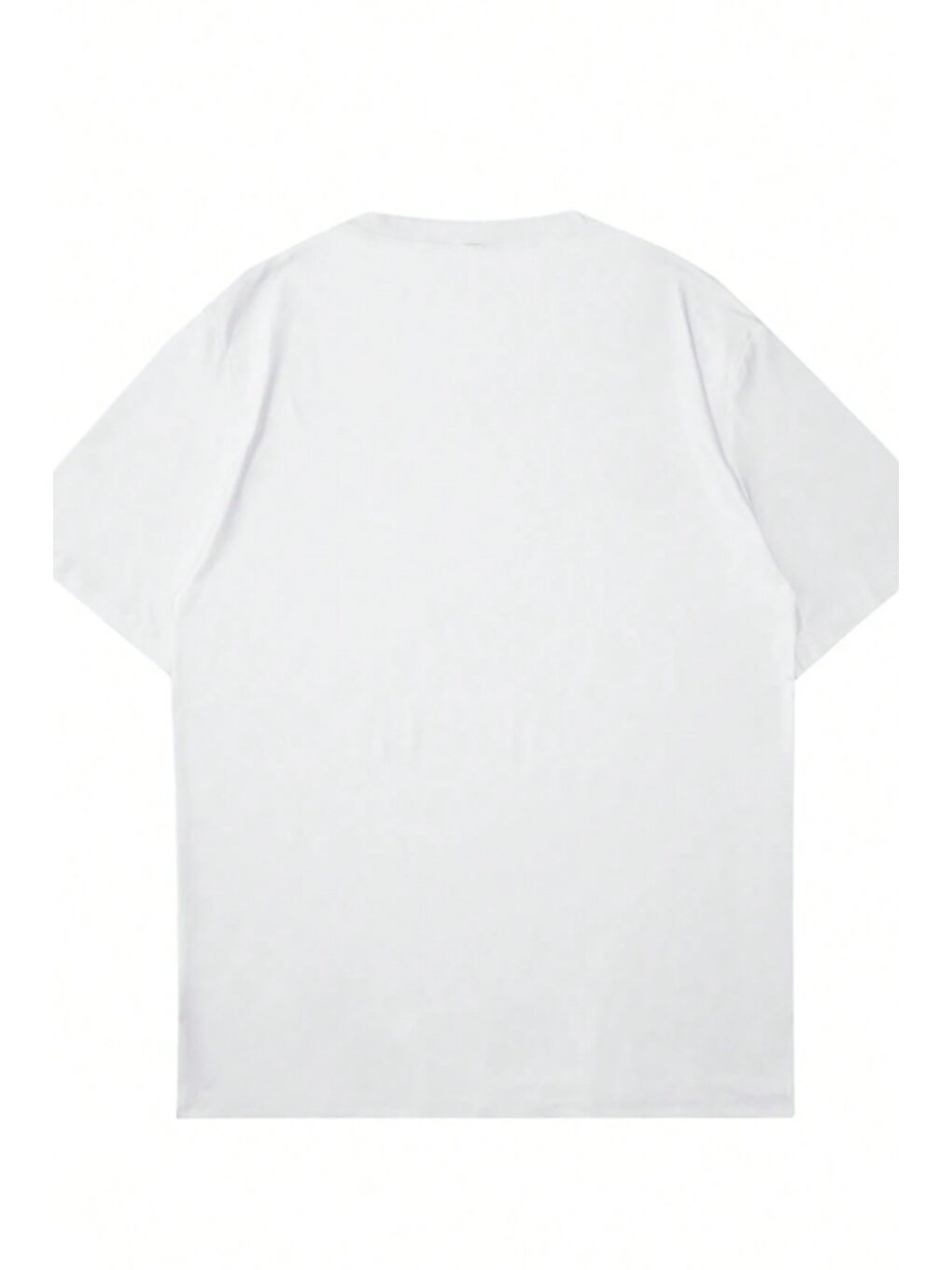 Beyaz Erkek %100 Pamuk V Yaka Slim Fit Dar Kesim Tişört-2