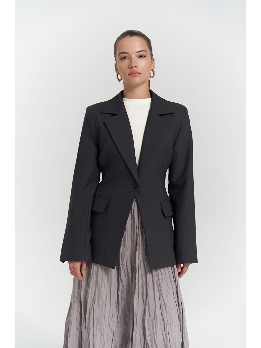 Mai Collection Lecco Dar Kesim Antrasit Blazer