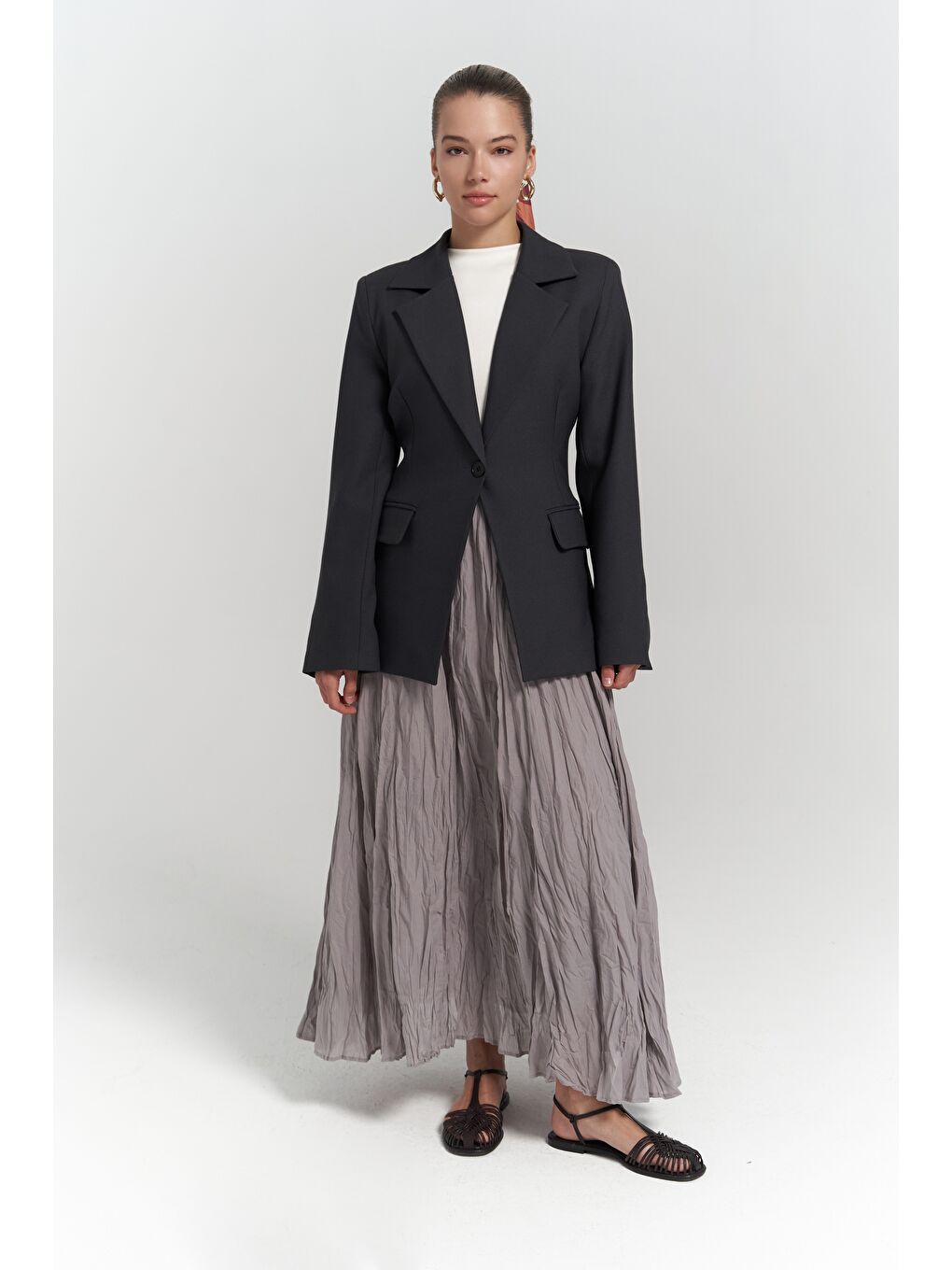 Mai Collection Lecco Dar Kesim Antrasit Blazer - 1