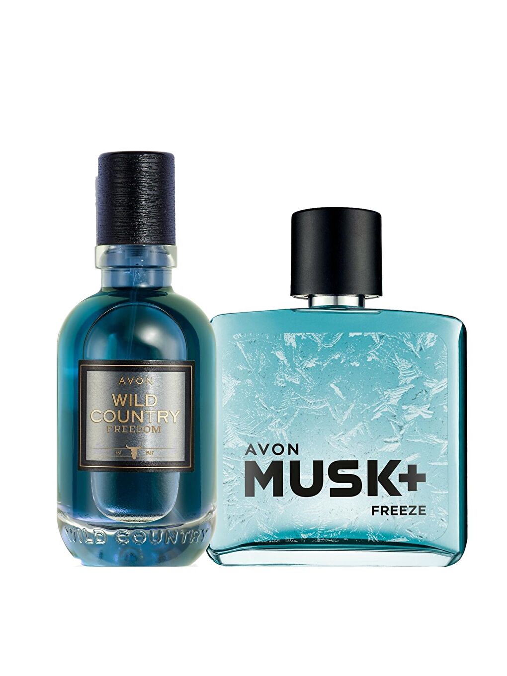 AVON Renksiz Wild Country Freedom ve Musk Freeze Erkek Parfüm Paketi